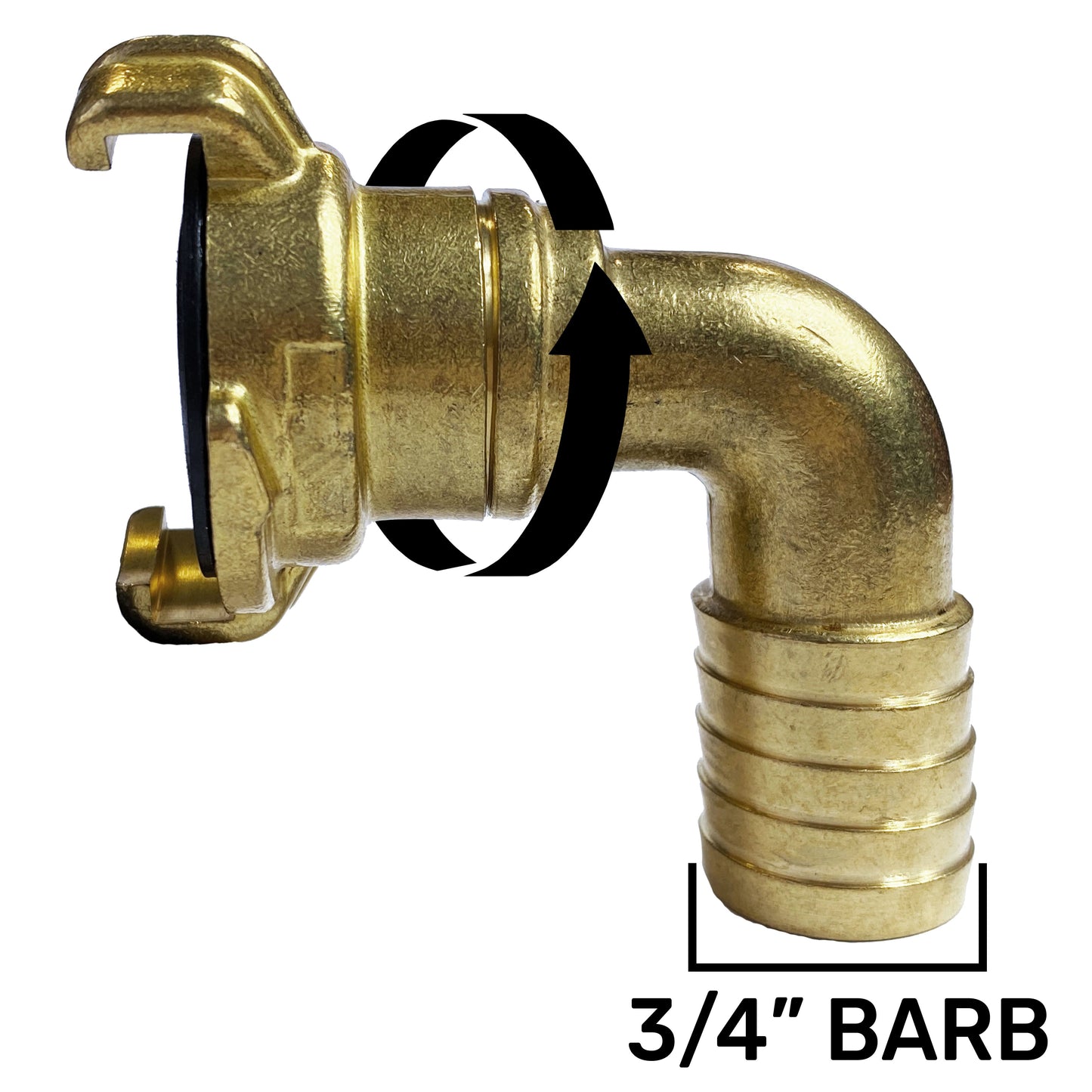 IBC 2 S60X6 Cap with Geka Type Fittings 19mm Swivel Barb for Brass Water Fitting