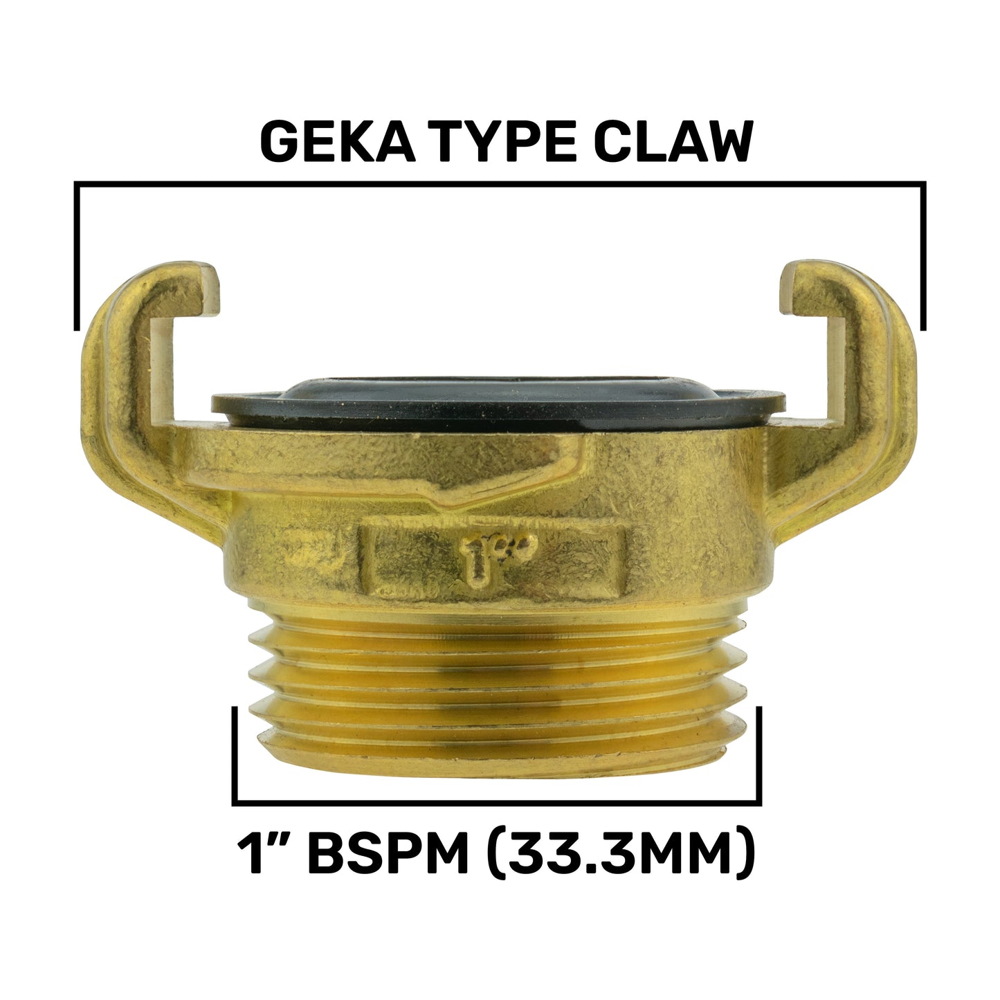 IBC 2 S60X6 Cap with Geka Type Fittings 25mm Barb Swivel Elbow Hose Pipe Fitting