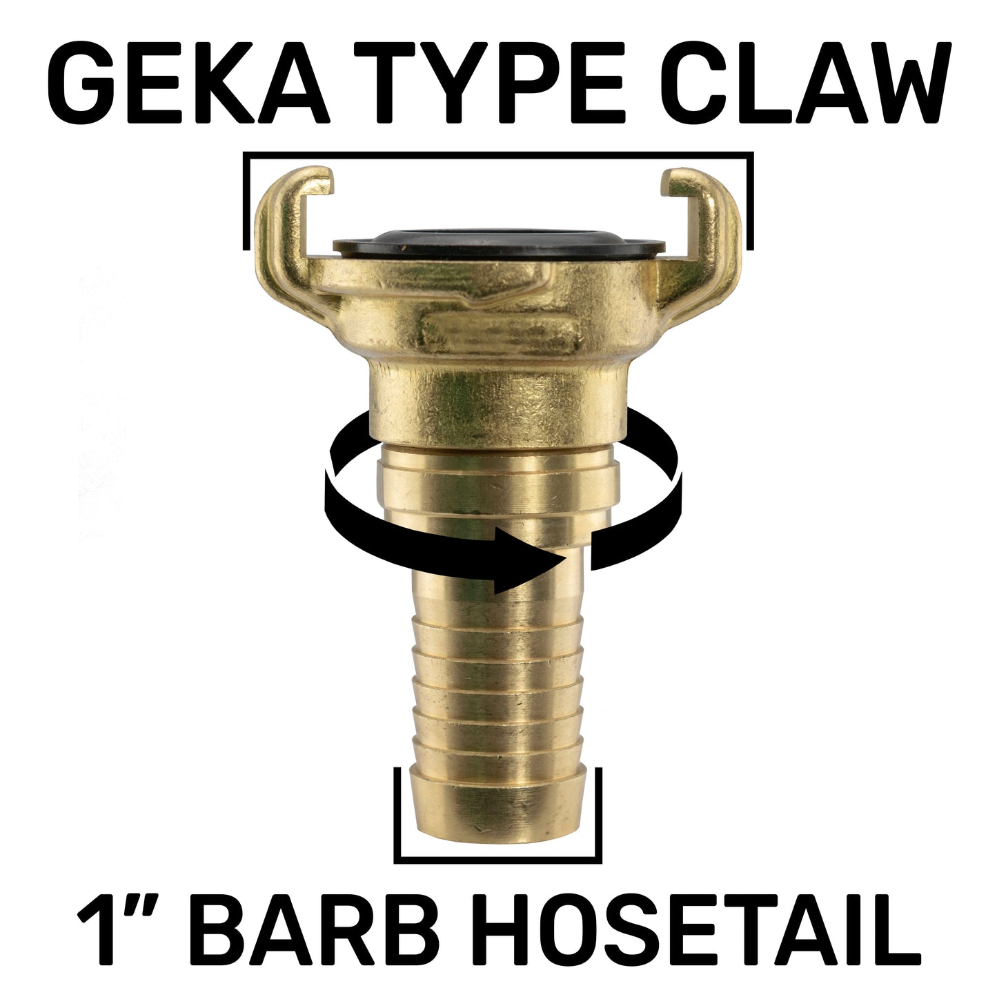 IBC 2 S60X6 Cap with Geka Type Fittings 25mm Swivel Barb for Brass Water Fitting