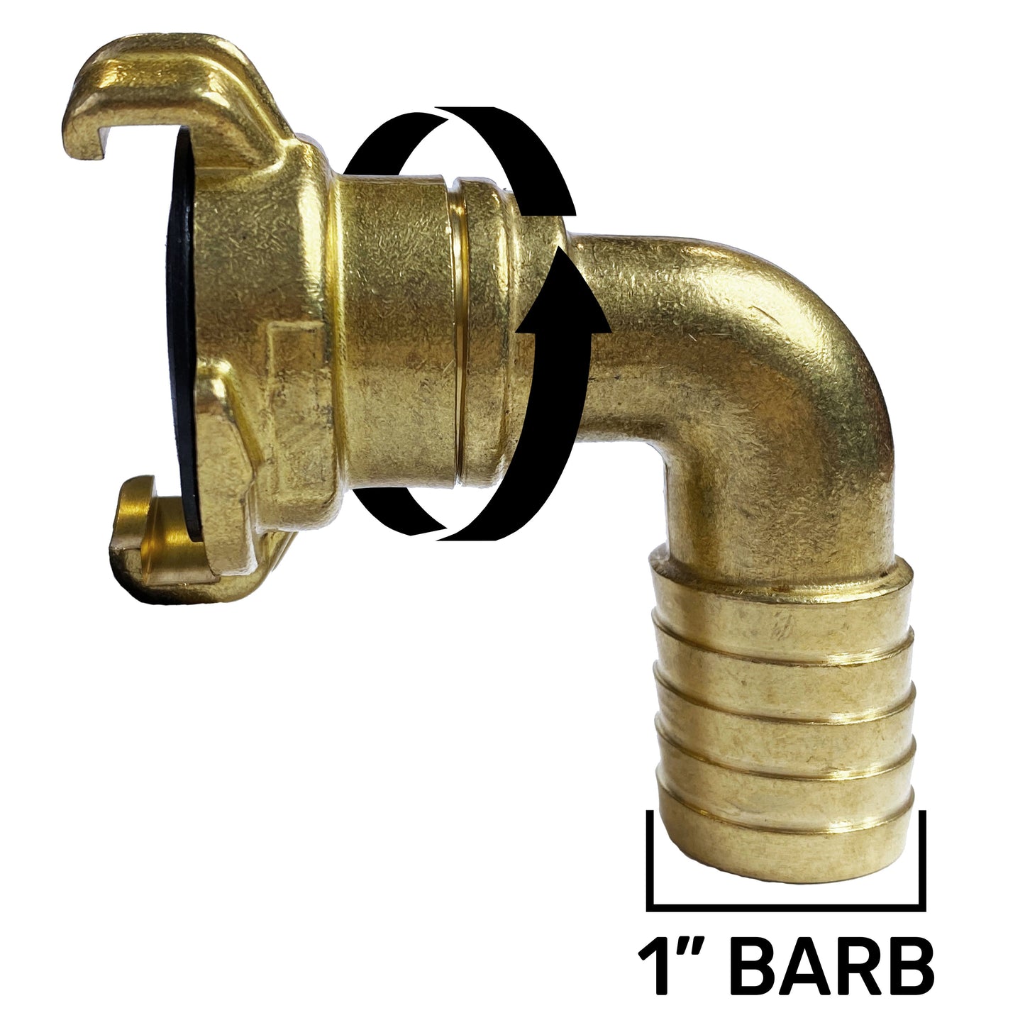 IBC 2 S60X6 Cap with Geka Type Fittings 25mm Barb Swivel Elbow Hose Pipe Fitting