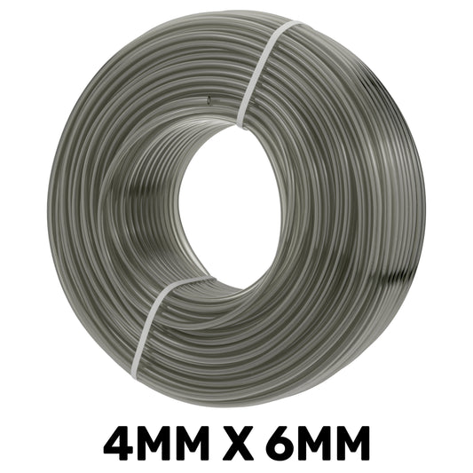 Grey Semi-Transparent PVC Pipe 4mm*6mm for Pipe and Water Fitting