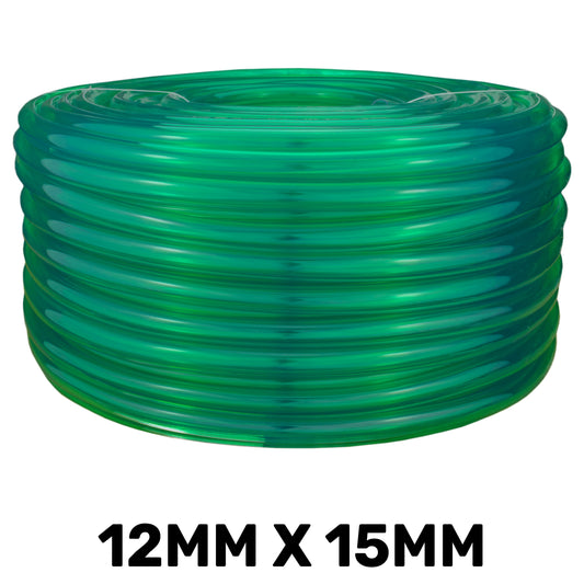 Green Semi-Transparent PVC Pipe 12mm*15mm for Pipe and Water Fitting