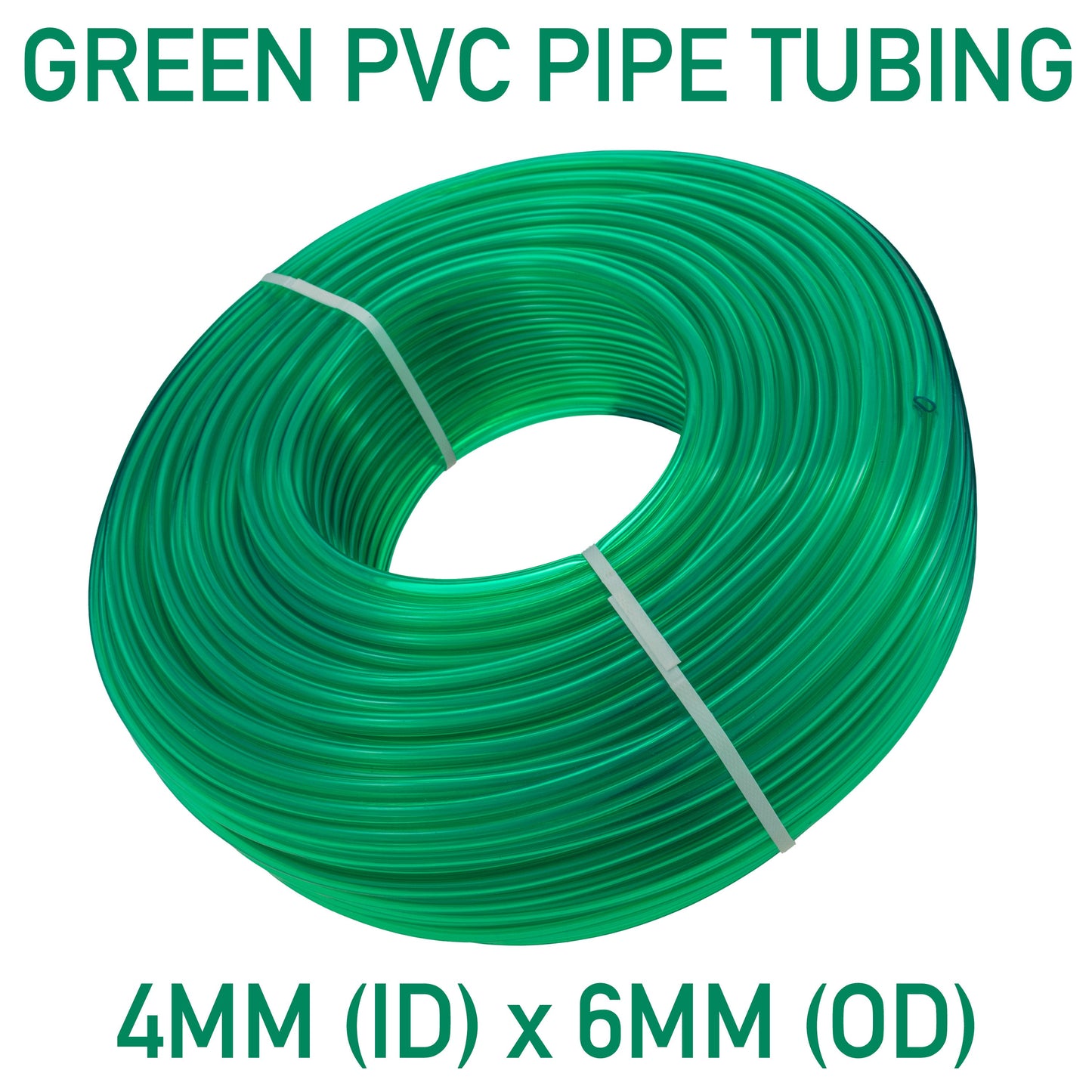 Green Semi-Transparent PVC Pipe 4mm*6mm for Pipe and Water Fitting
