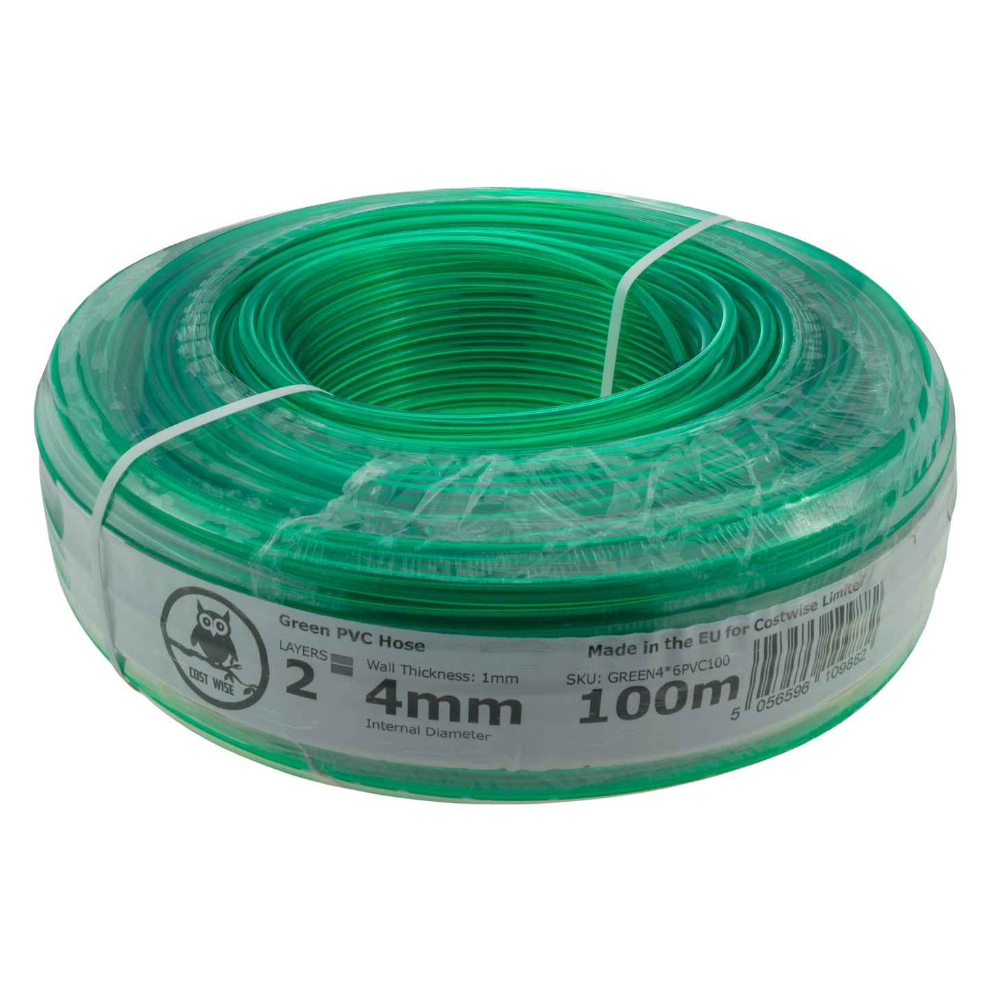 Green Semi-Transparent PVC Pipe 4mm*6mm for Pipe and Water Fitting
