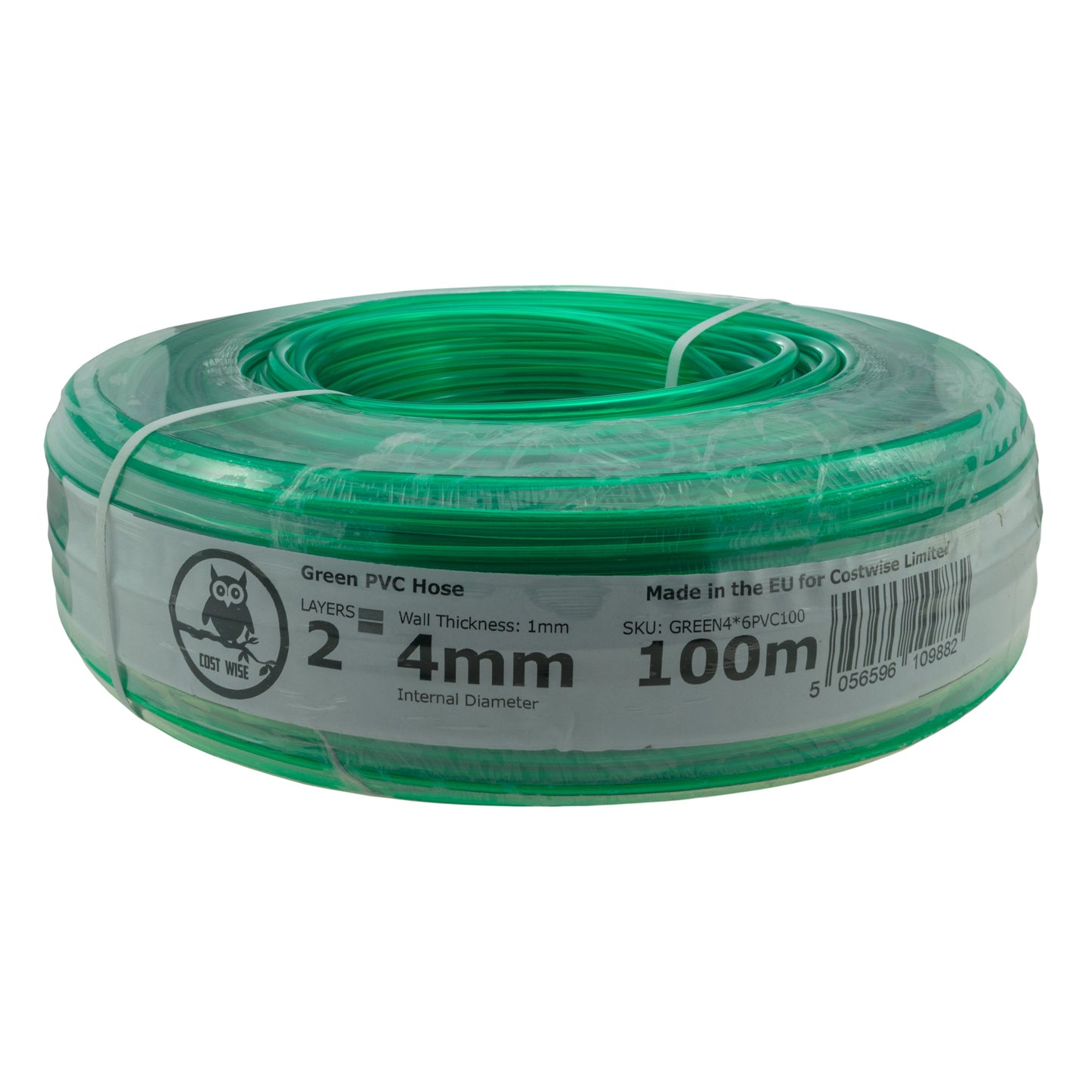 Green Semi-Transparent PVC Pipe 4mm*6mm for Pipe and Water Fitting
