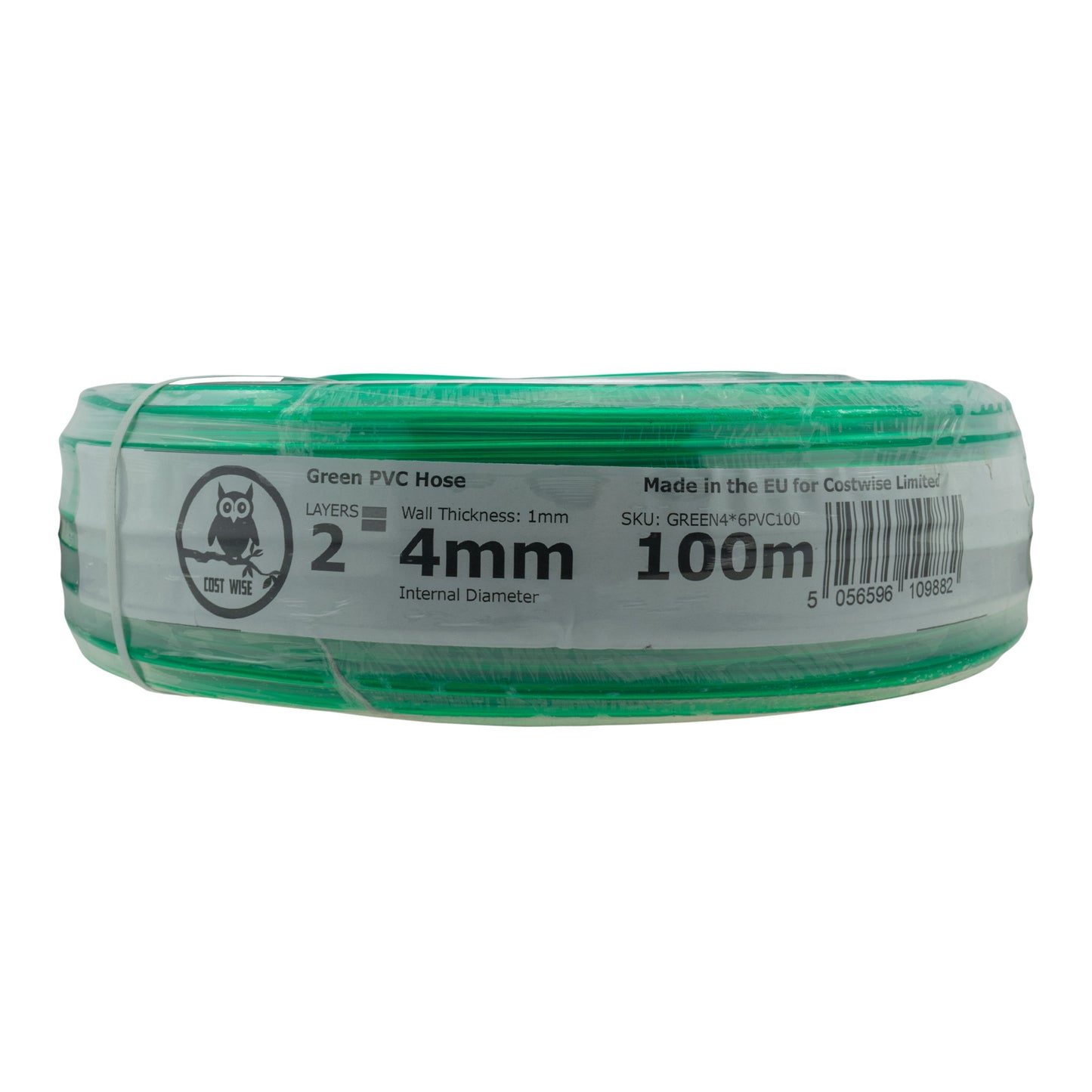Green Semi-Transparent PVC Pipe 4mm*6mm for Pipe and Water Fitting