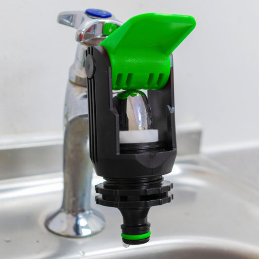 Kitchen Tap Adaptor "Non Branded" Green Hose Pipe Fitting DIY Workshop Accessory