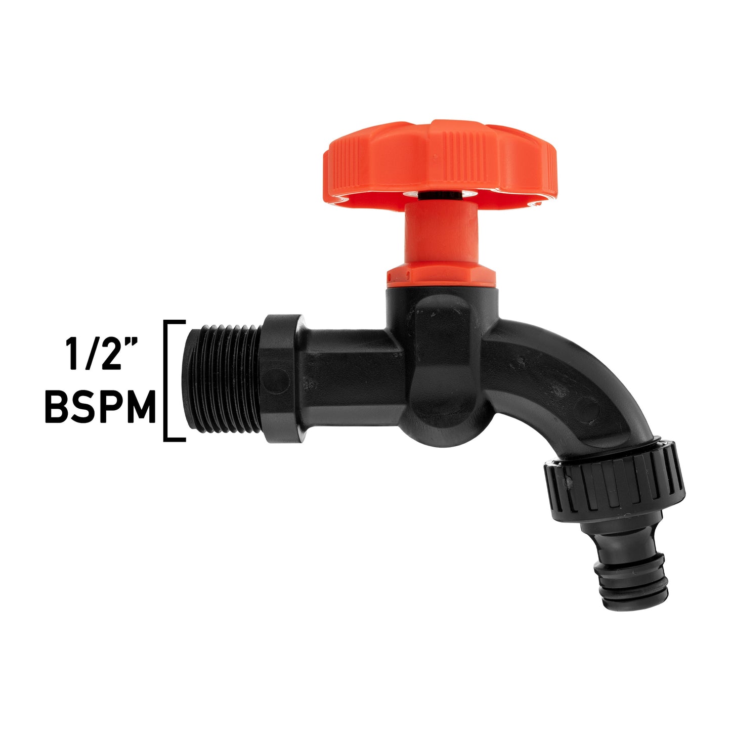 IBC 2 S60X6 - 1/2in BSPF Extender Adaptor with 1/2 BSP Plastic Bib Tap