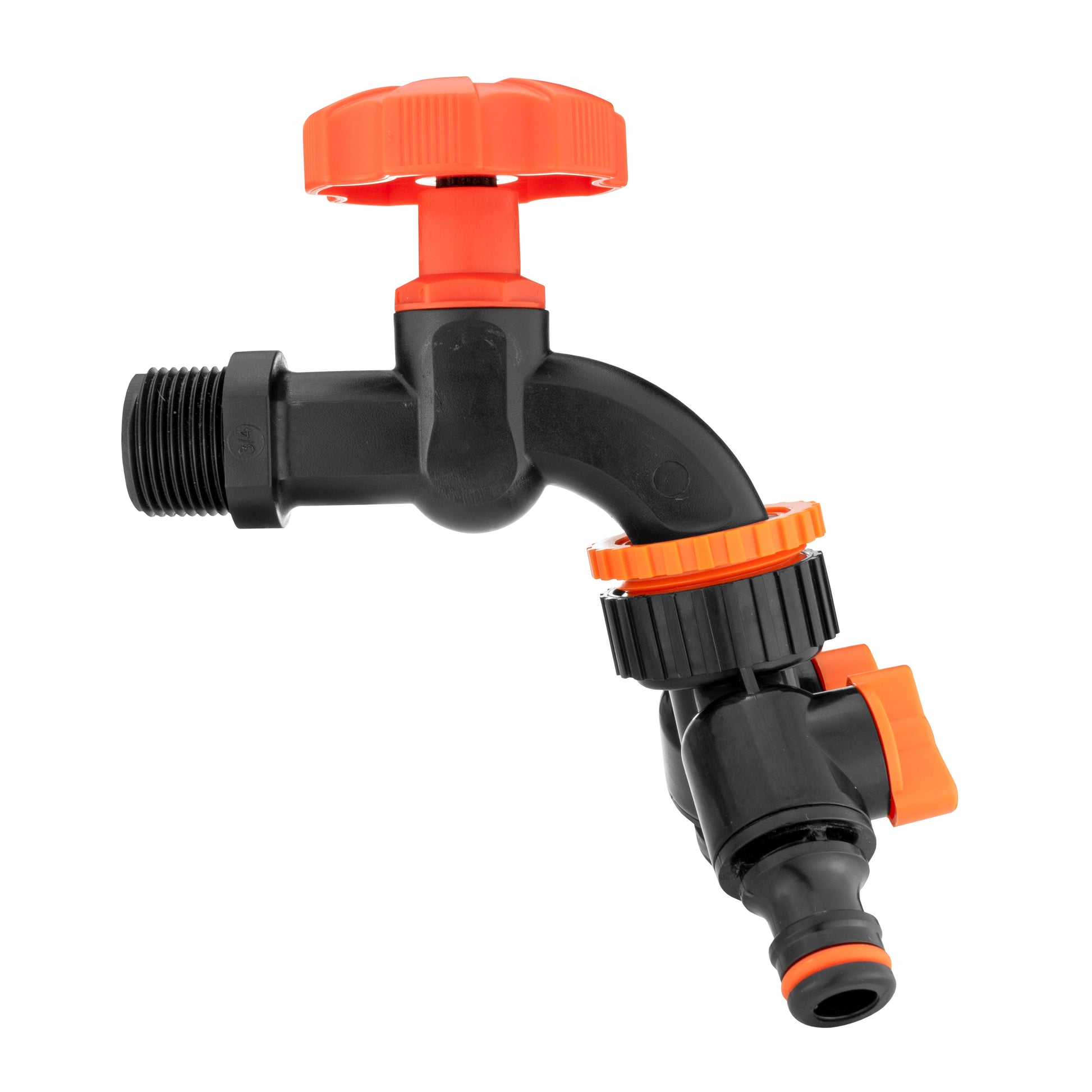 AP Supplies Water Butts Kit 3/4" PP Black Tap and Tap Splitter and Drill Bit