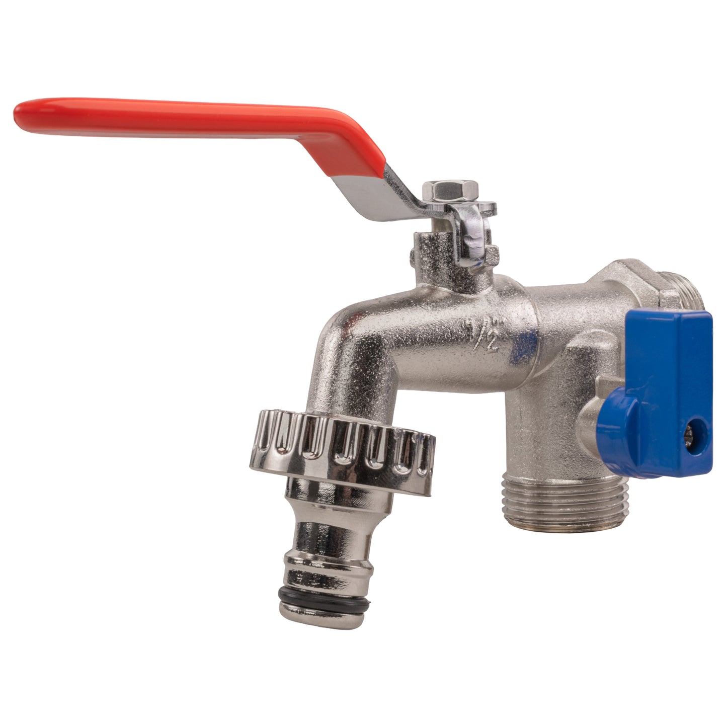 Double Garden Tap 1/2in BSPM Inlet Outdoor Watering Kit Outdoor Hose Accessory