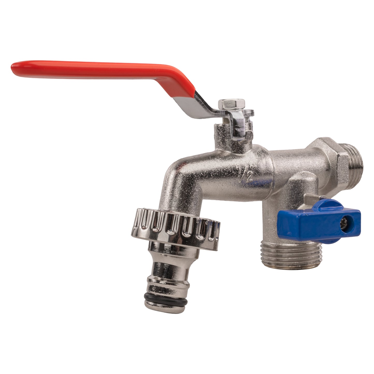 Double Garden Tap 1/2in BSPM Inlet Outdoor Watering Kit Outdoor Hose Accessory