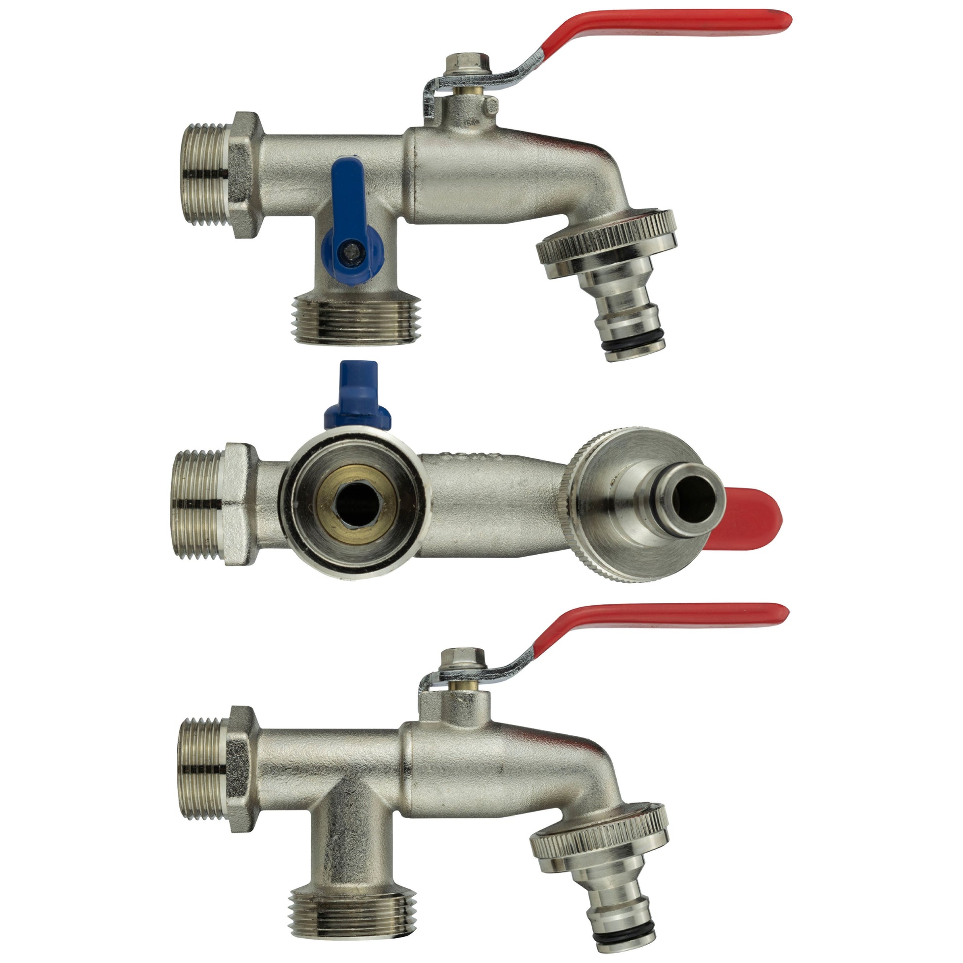AP Supplies Wall Flange Kit 32mm MDPE + Double Lever Tap ¾” BSP