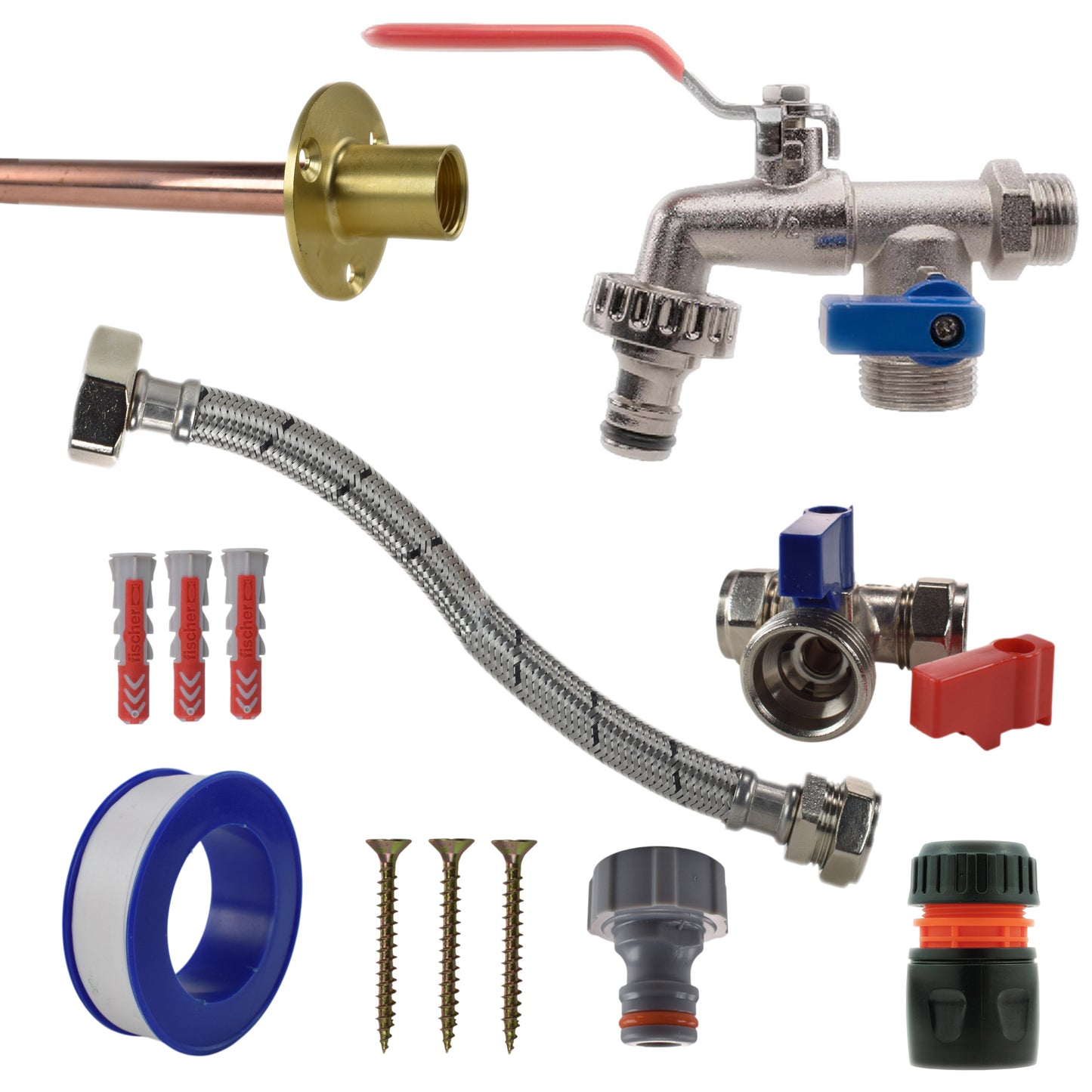 AP Supplies Double Lever Tap STANDARD Connection Kit