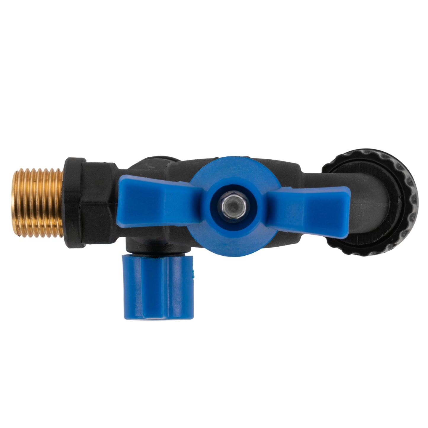 Garden Bib Double Tap 1/2in BSPM Drip Irrigation Fitting DIY Workshop Accessory