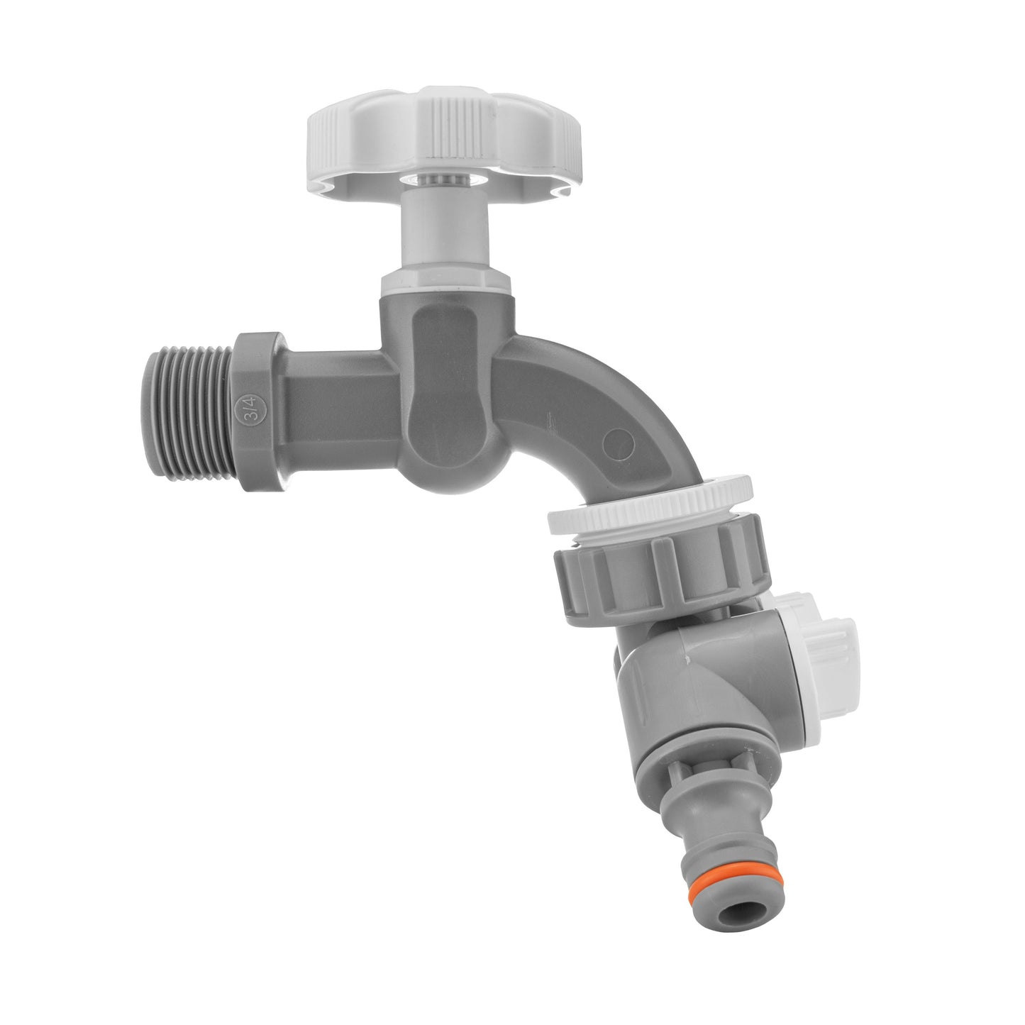 Water Butts Kit 3/4in PP WL Tap and Tap Splitter Hose Connector Set Tap Adapter
