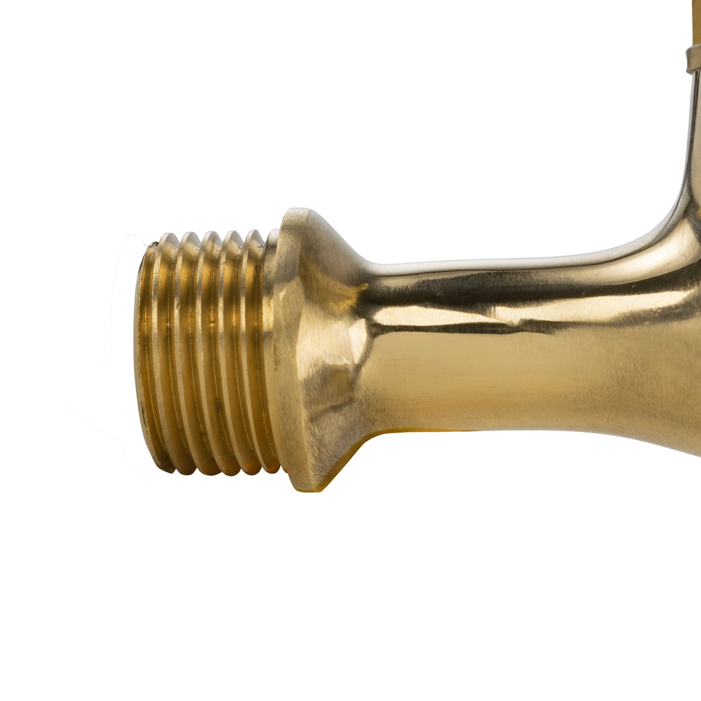 Garden Tap Polished Brass 1/2in BSPM - 13mm Barb Brass Water Fitting Tap Adapter