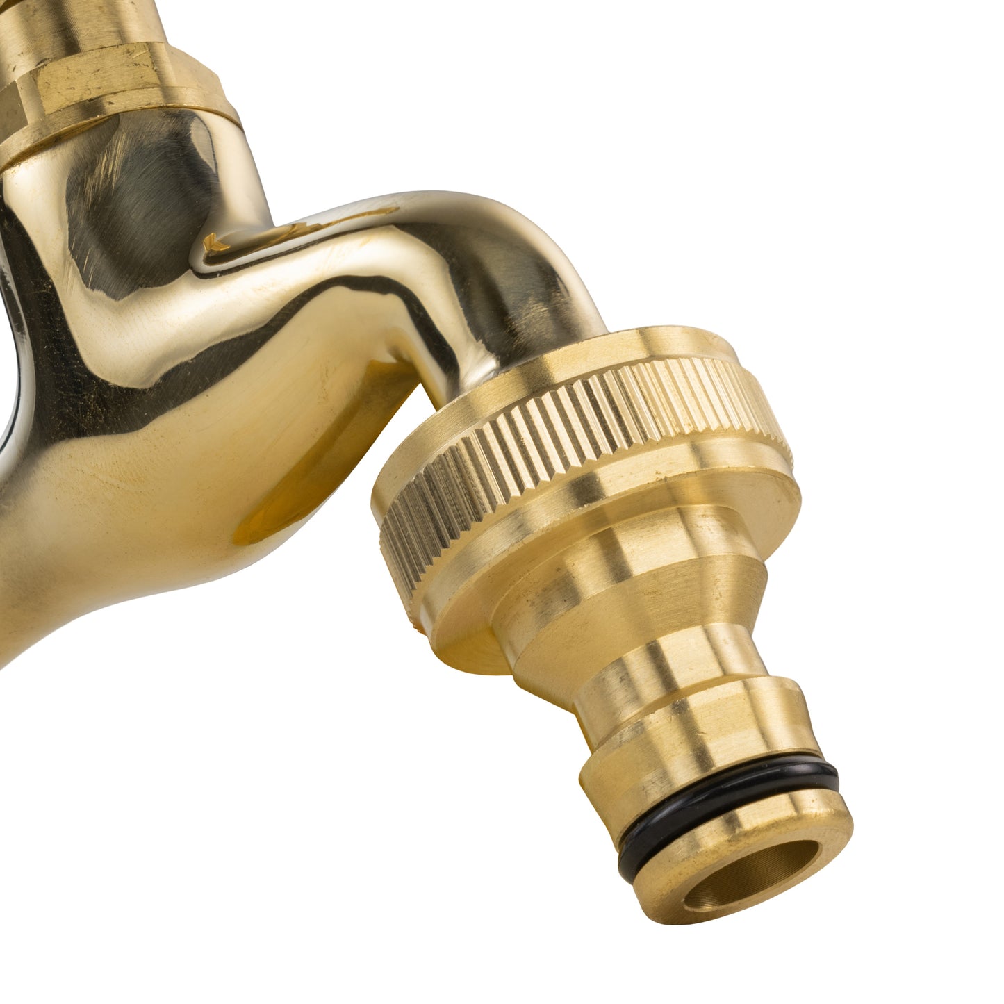AP Supplies Water Butts Kit 1/2" With Polish Brass Tap & Snap On Connector and Drill Bit