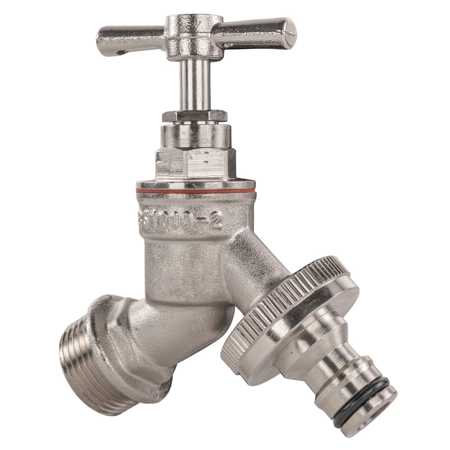 AP Supplies Water Butt Kit 1/2" with Nickel Plated Quick Connect Tap and Drill Bit
