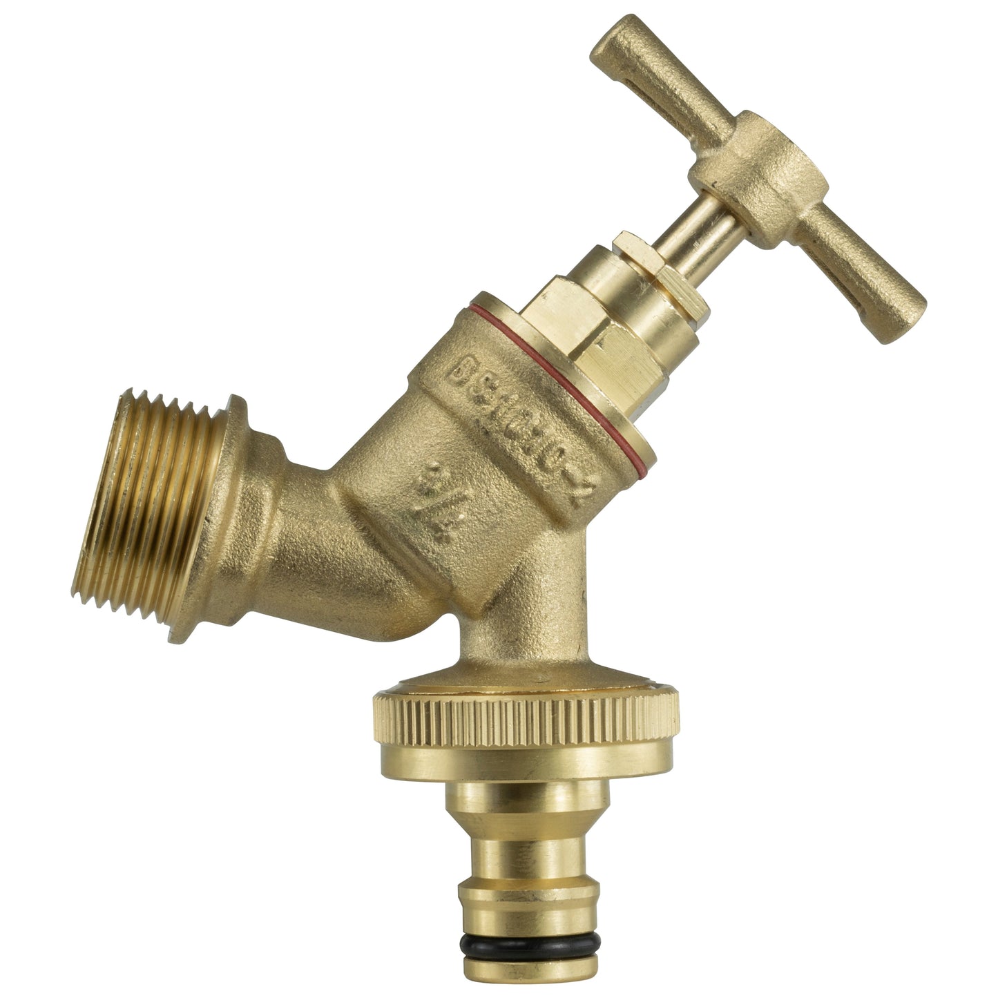 IBC 2 S60X6 Cap with Brass Bib Quick Connect Tap 3/4 BSP for Brass Water Fitting