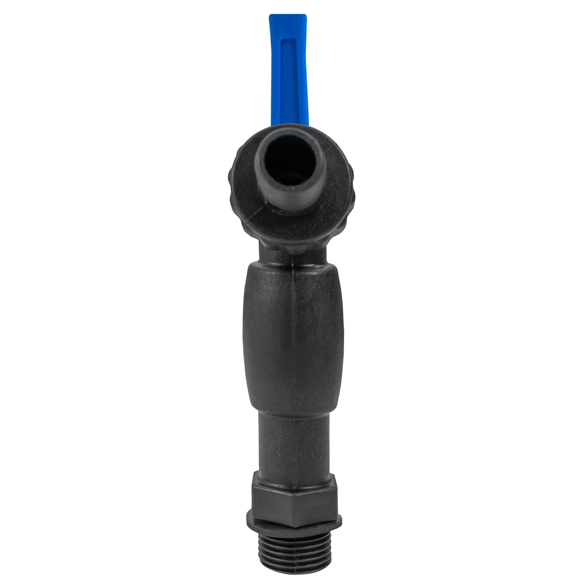 AP Supplies Wall Flange Kit 20mm MDPE with Nylon ½” Barb Tap and Quick Connect Outlet