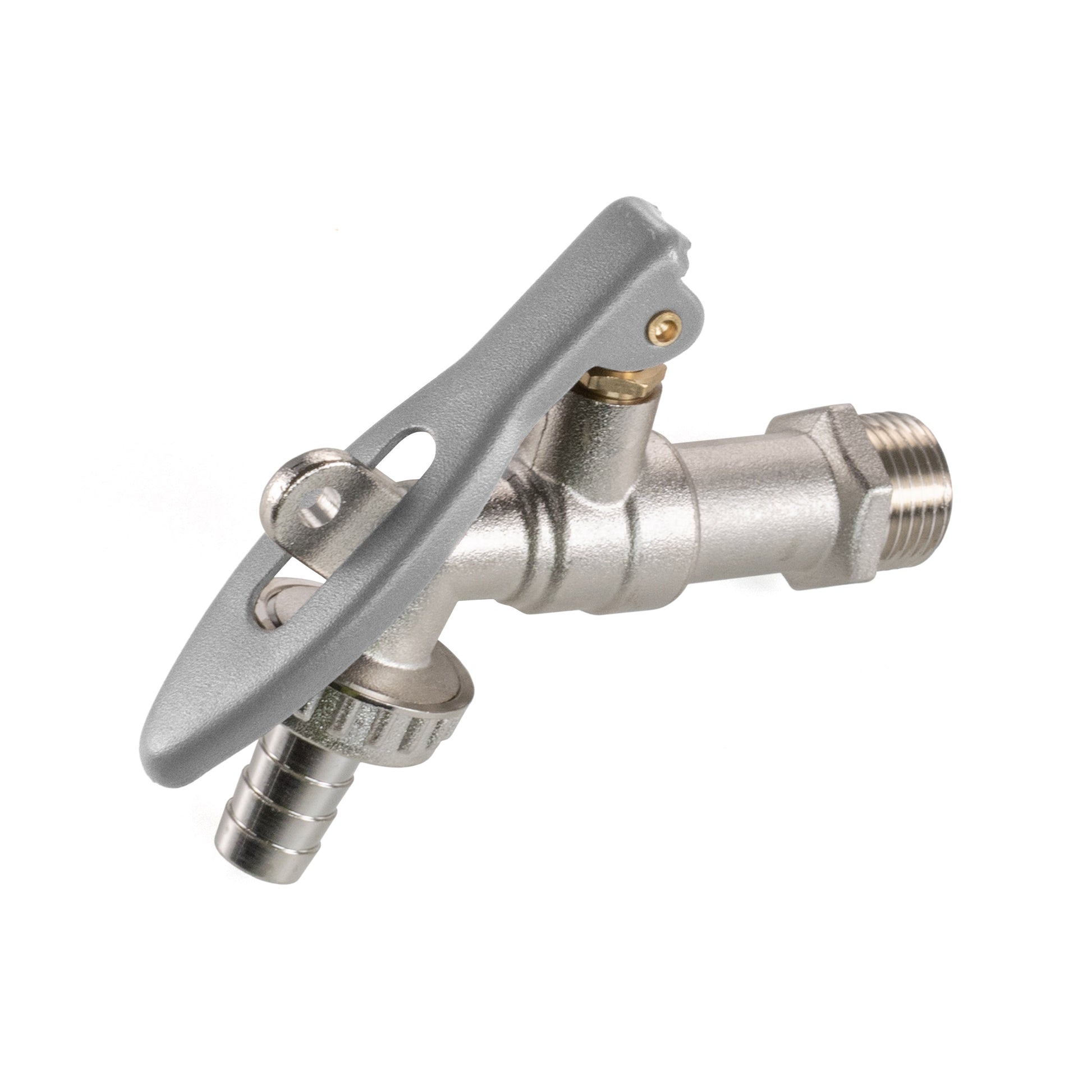 AP Supplies Water Butt Brass Kit 3/4" with Lever Tap Hose Barb and Lever Lock