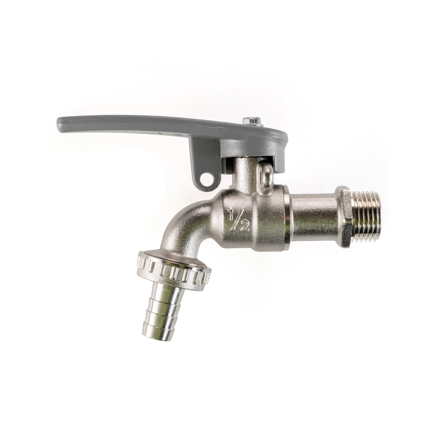 AP Supplies IBC 2" S60X6 - 1/2" BSP Cap with Lever Tap Hose Barb and Side Lock