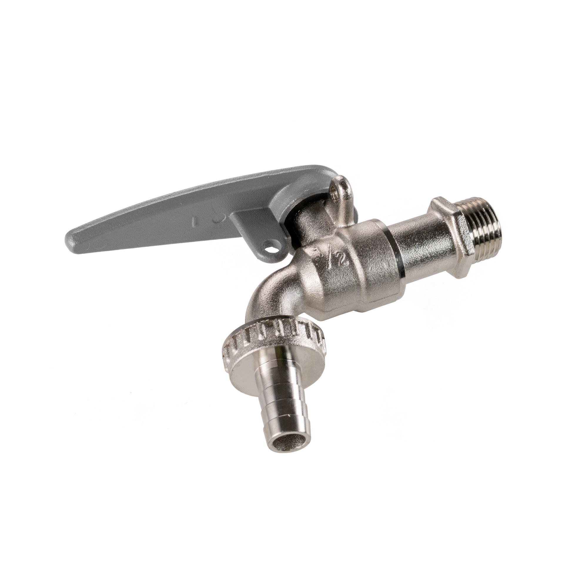 AP Supplies IBC 2" S60X6 - 1/2" BSP Extender Adaptor with Lever Tap with Hose Barb and Side Lock
