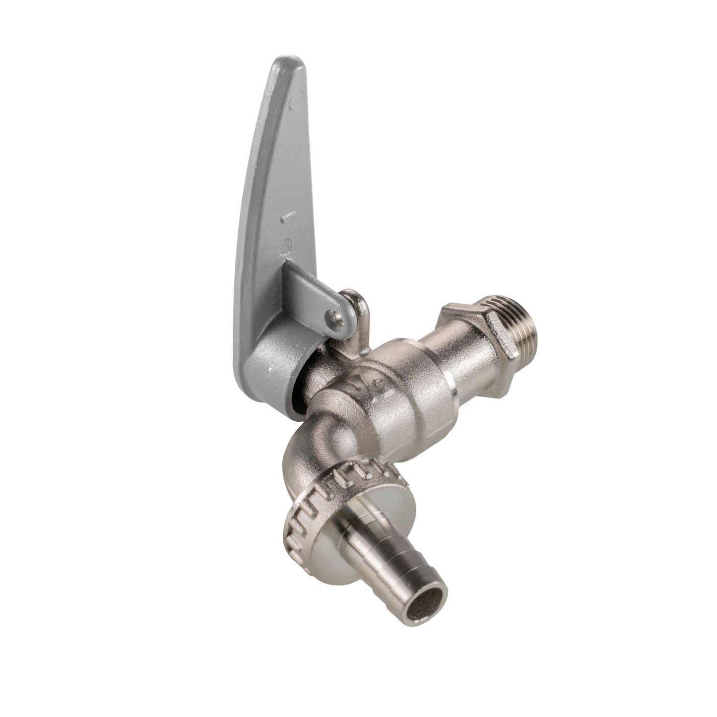AP Supplies IBC 2" S60X6 - 1/2" BSP Extender Adaptor with Lever Tap with Hose Barb and Side Lock