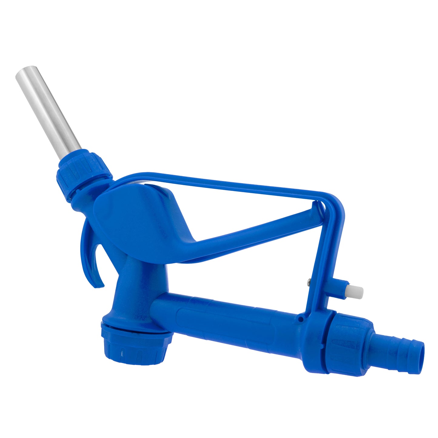 Fuel Gun Blue 3/4in Barb Inlet - Metal Outlet Barb Connector Winter Vehicle Tool