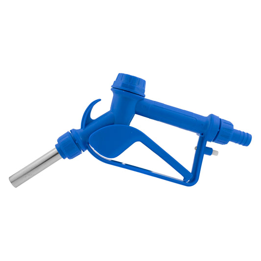 Fuel Gun Blue 3/4in Barb Inlet - Metal Outlet Barb Connector Winter Vehicle Tool