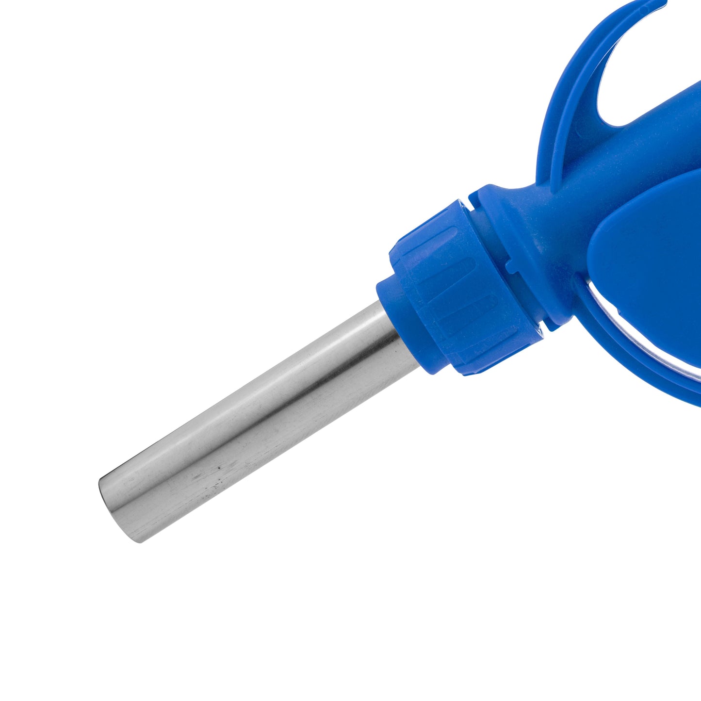 Fuel Gun Blue 3/4in Barb Inlet - Metal Outlet Barb Connector Winter Vehicle Tool