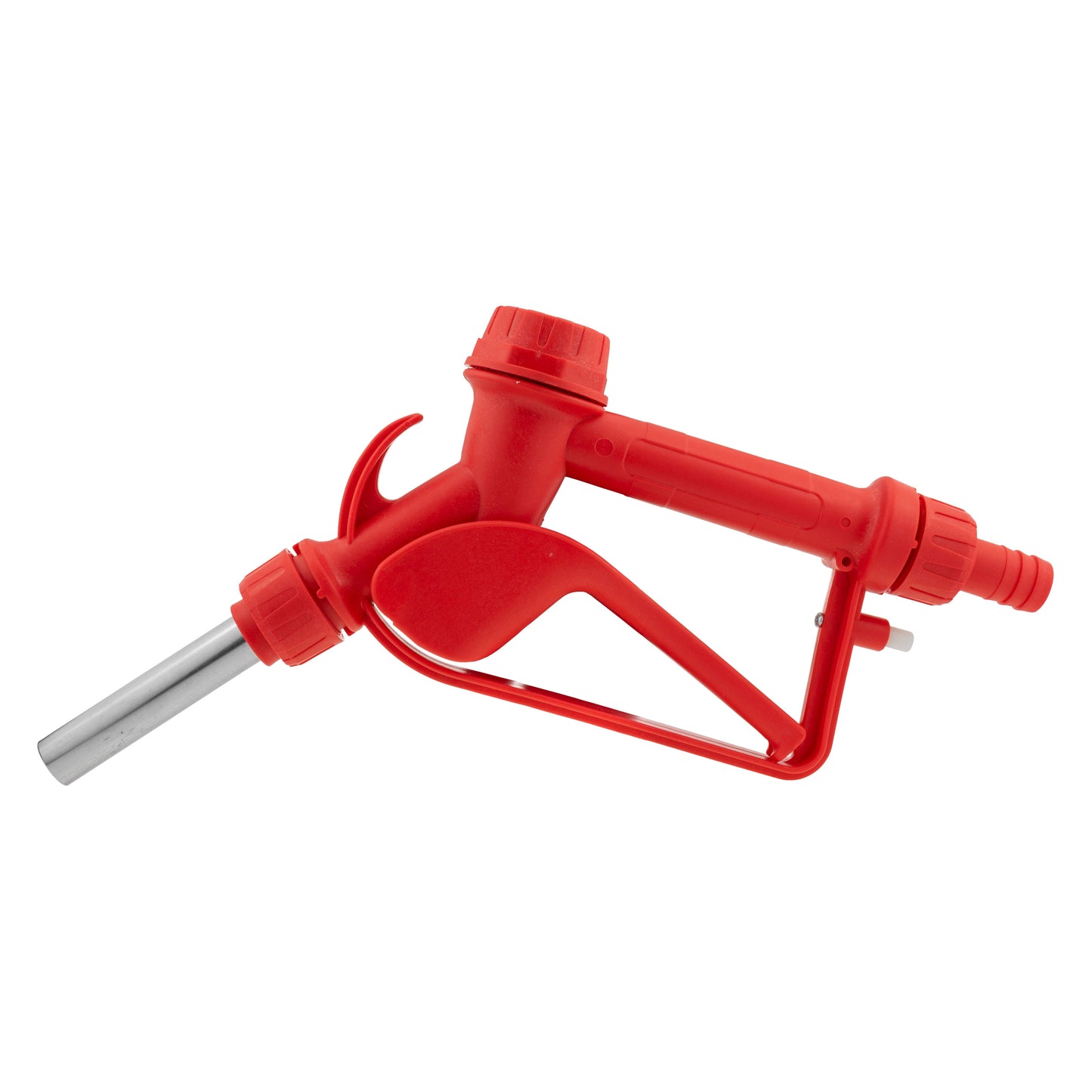 Fuel Gun Red 3/4in Barb Inlet - Metal Outlet Barb Connector Car Winter Essential