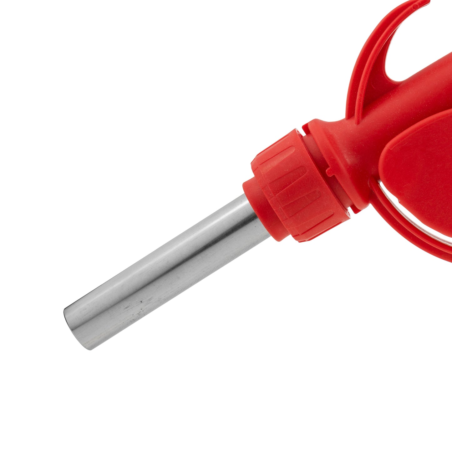 Fuel Gun Red 3/4in Barb Inlet - Metal Outlet Barb Connector Car Winter Essential