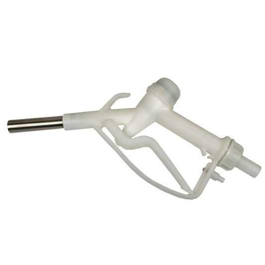 Fuel Gun White 3/4in Barb Inlet - Metal Outlet Car Accessory Winter Vehicle Tool