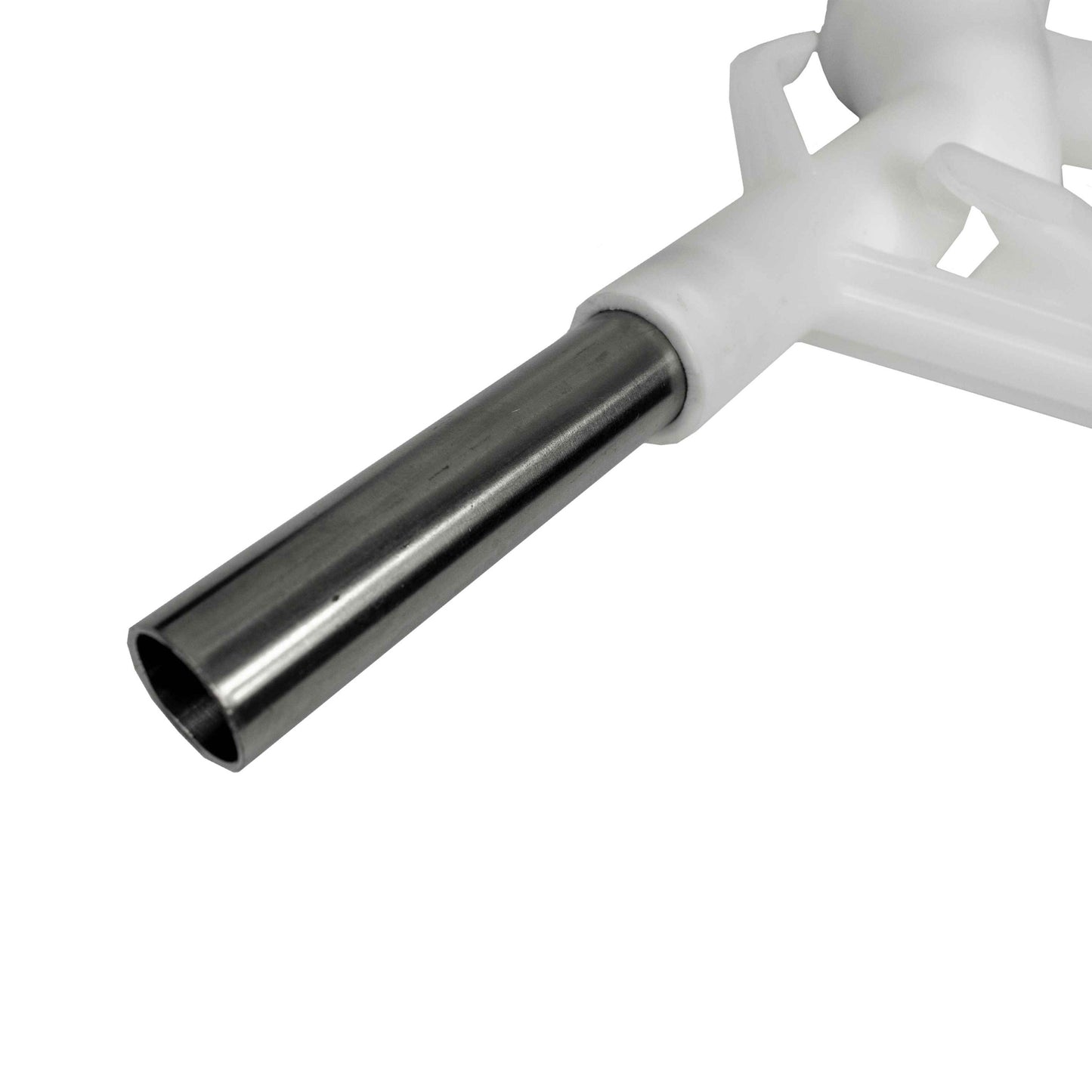 Fuel Gun White 3/4in Barb Inlet - Metal Outlet Car Accessory Winter Vehicle Tool