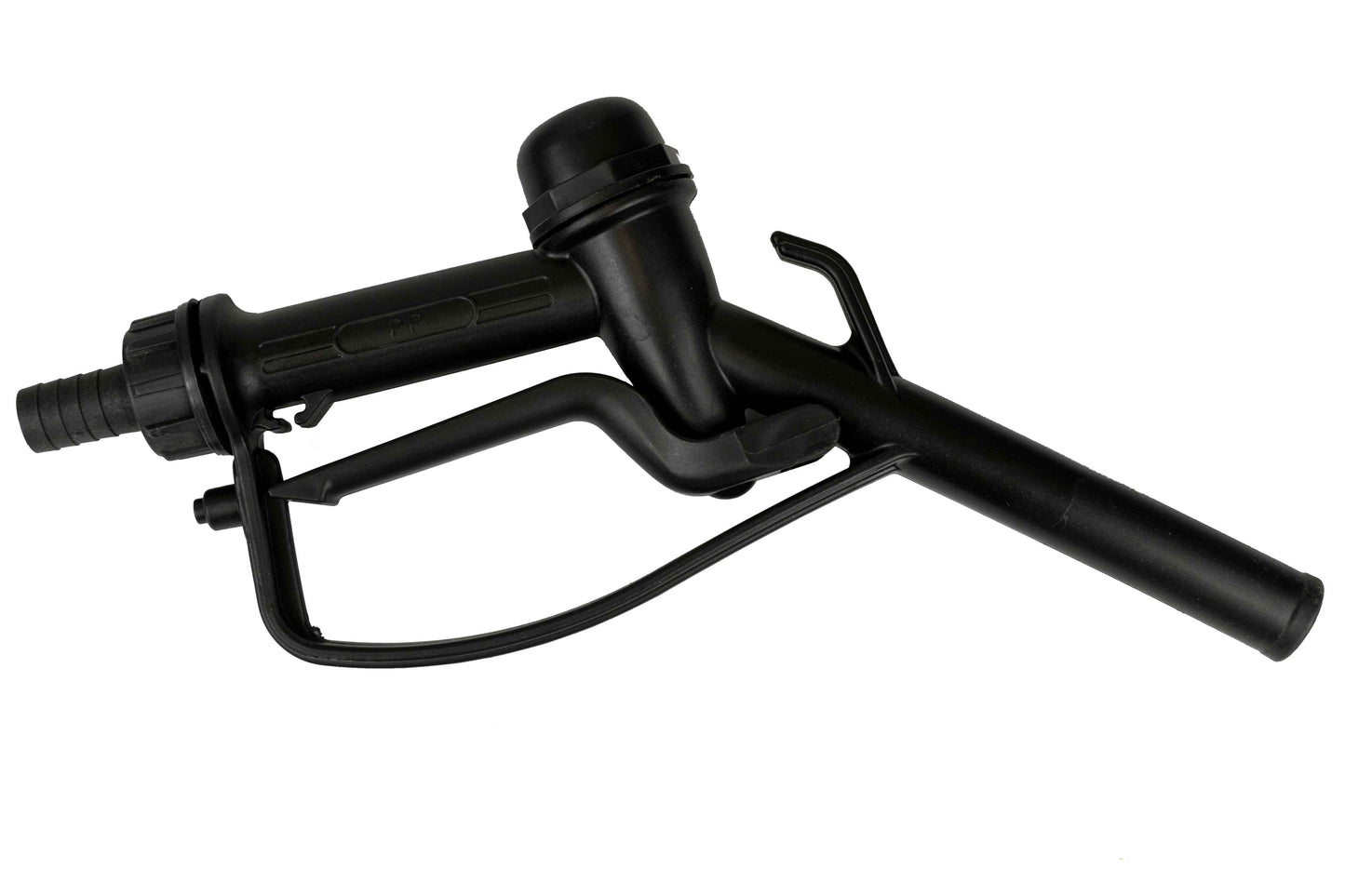 Fuel Gun Black 3/4in Barb Inlet - 25mm Outlet Barb Connector Winter Vehicle Tool