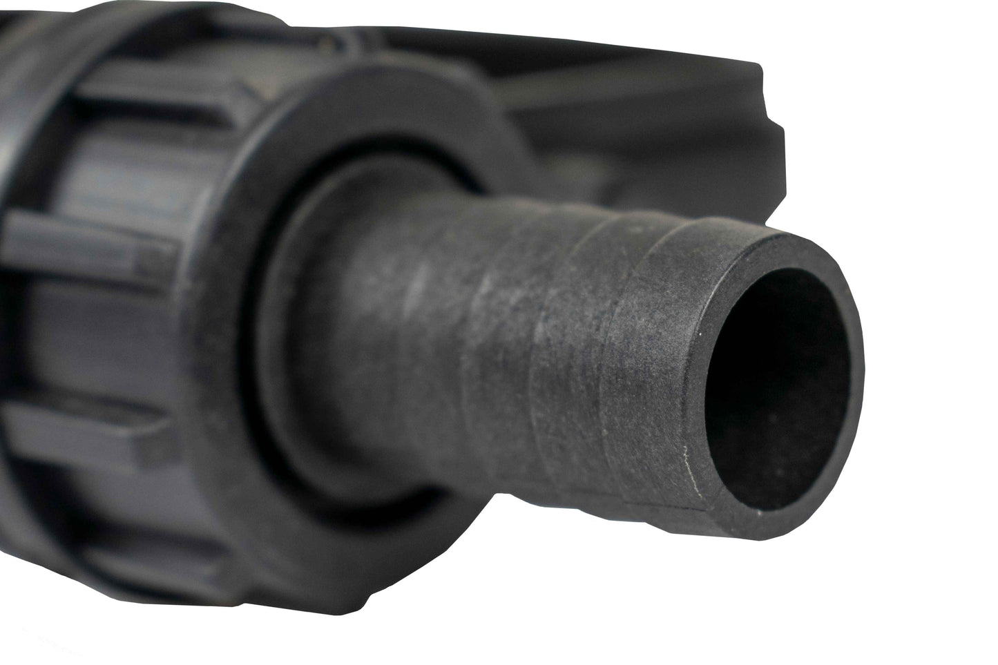 Fuel Gun Black 3/4in Barb Inlet - 25mm Outlet Barb Connector Winter Vehicle Tool