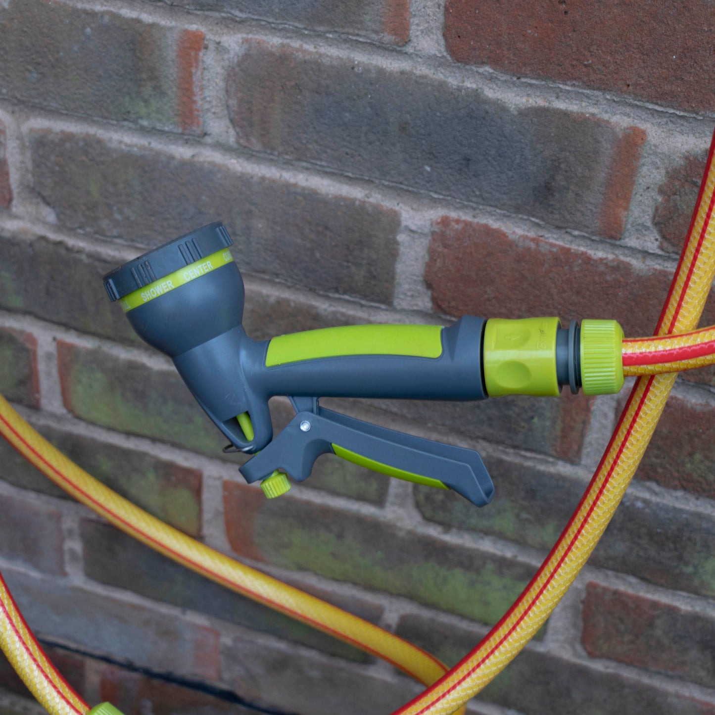 Hose Gun Water Sprayer Multi Adjustable, Lime Garden Hose Pipe Hose Pipe Fitting