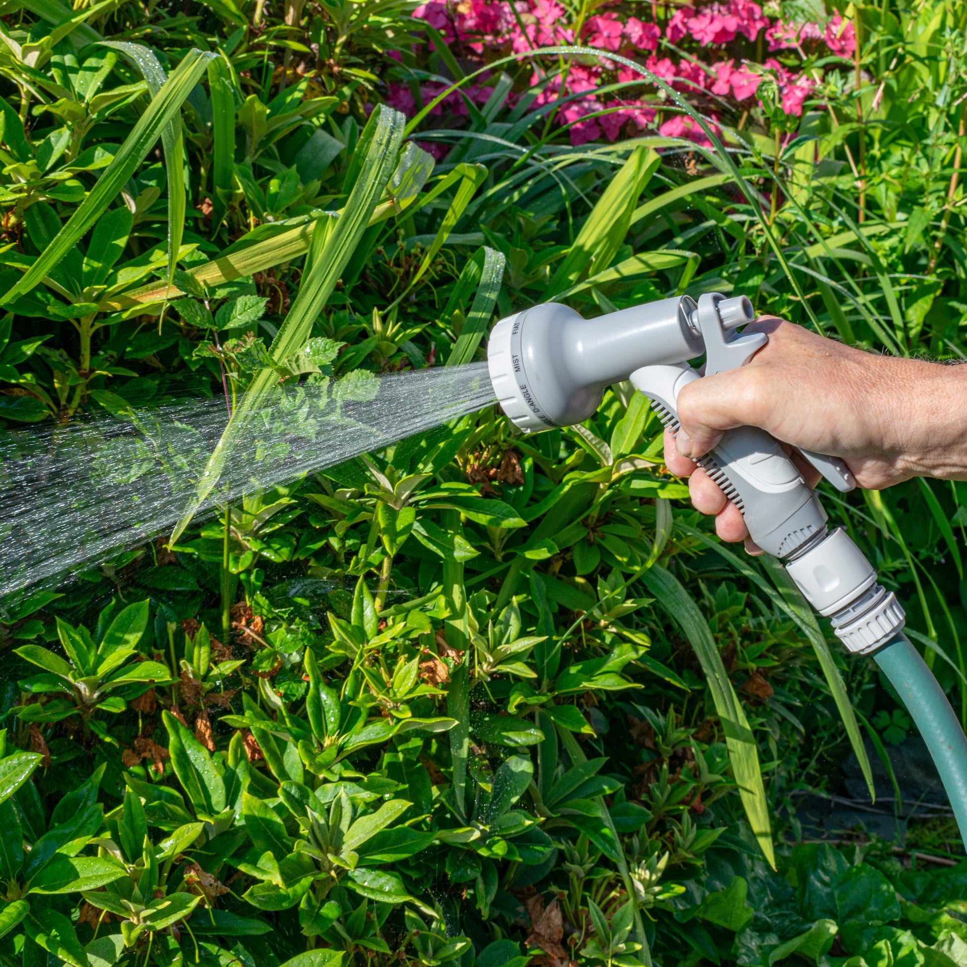 AP Supplies Hose Gun Water Sprayer Multi Pattern Adjustable, Gray/White