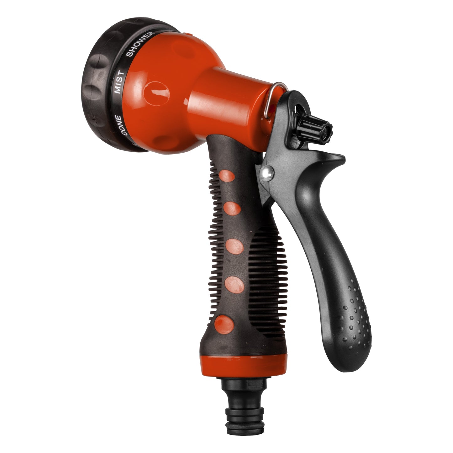 Hose Gun Water Sprayer 8-Pattern Adjustable, Cost Wise Orange Hose Connector Set