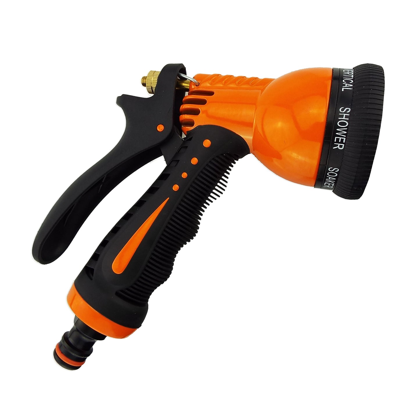AP Supplies 7-Function Garden Hose Sprayer (Black/Orange Zebra)