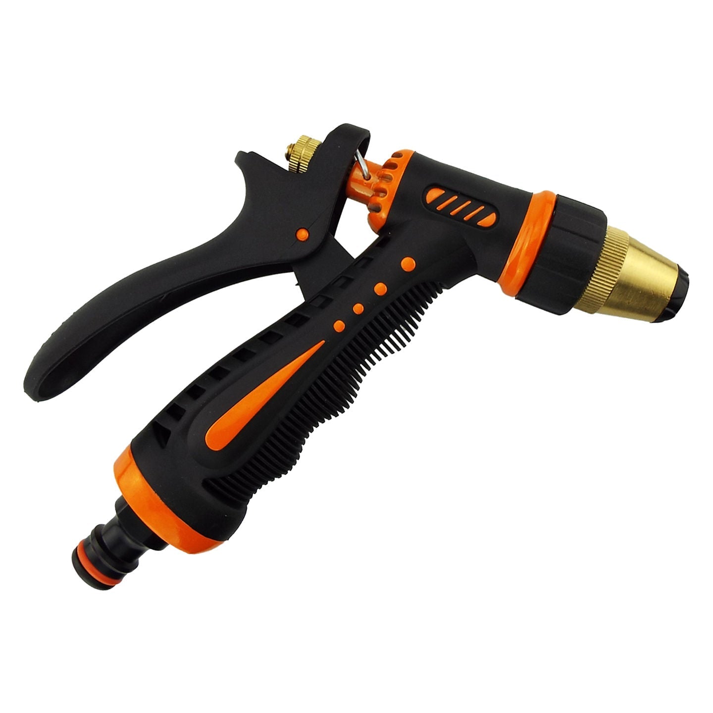 AP Supplies Adjustable Garden Hose Sprayer (Black/Orange Zebra)