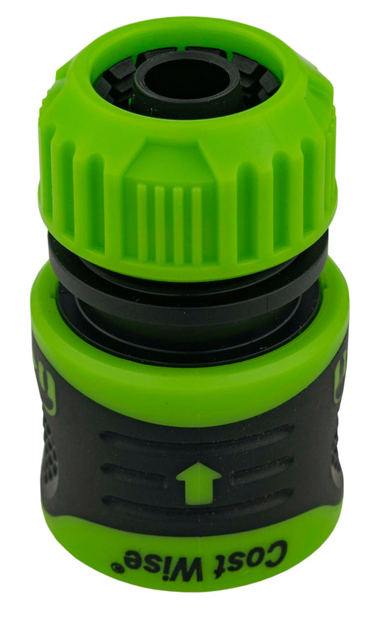 Cost Wise Click and Lock Hose Connector 1/2in Green for Pipe and Water Fitting
