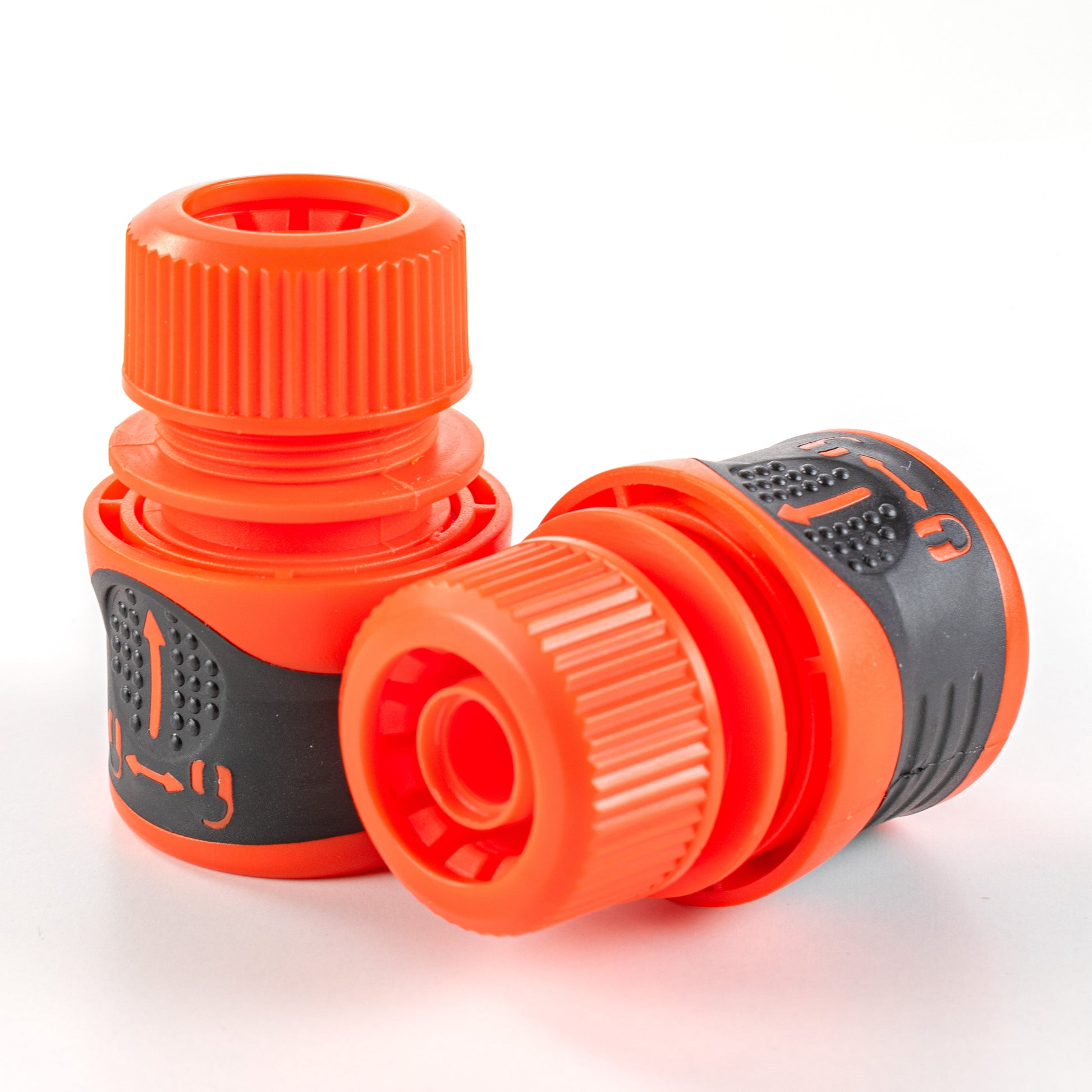 AP Supplies Premium Garden Hose Yellow with Orange Lock Connectors - 2m + 2 connectors - 1 set