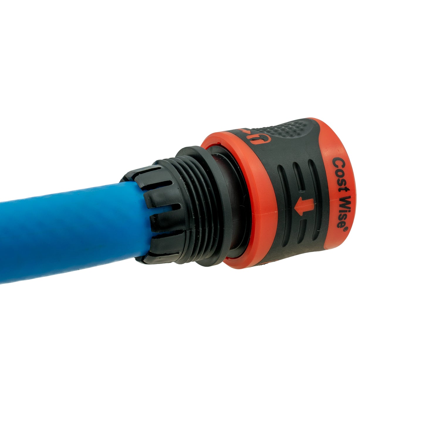 Cost Wise Click and Lock Hose Connector 1/2in Orange for Pipe and Water Fitting