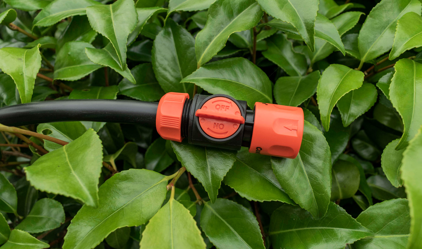 Cost Wise Hose Connector with Valve Outdoor Watering Kit DIY Workshop Accessory