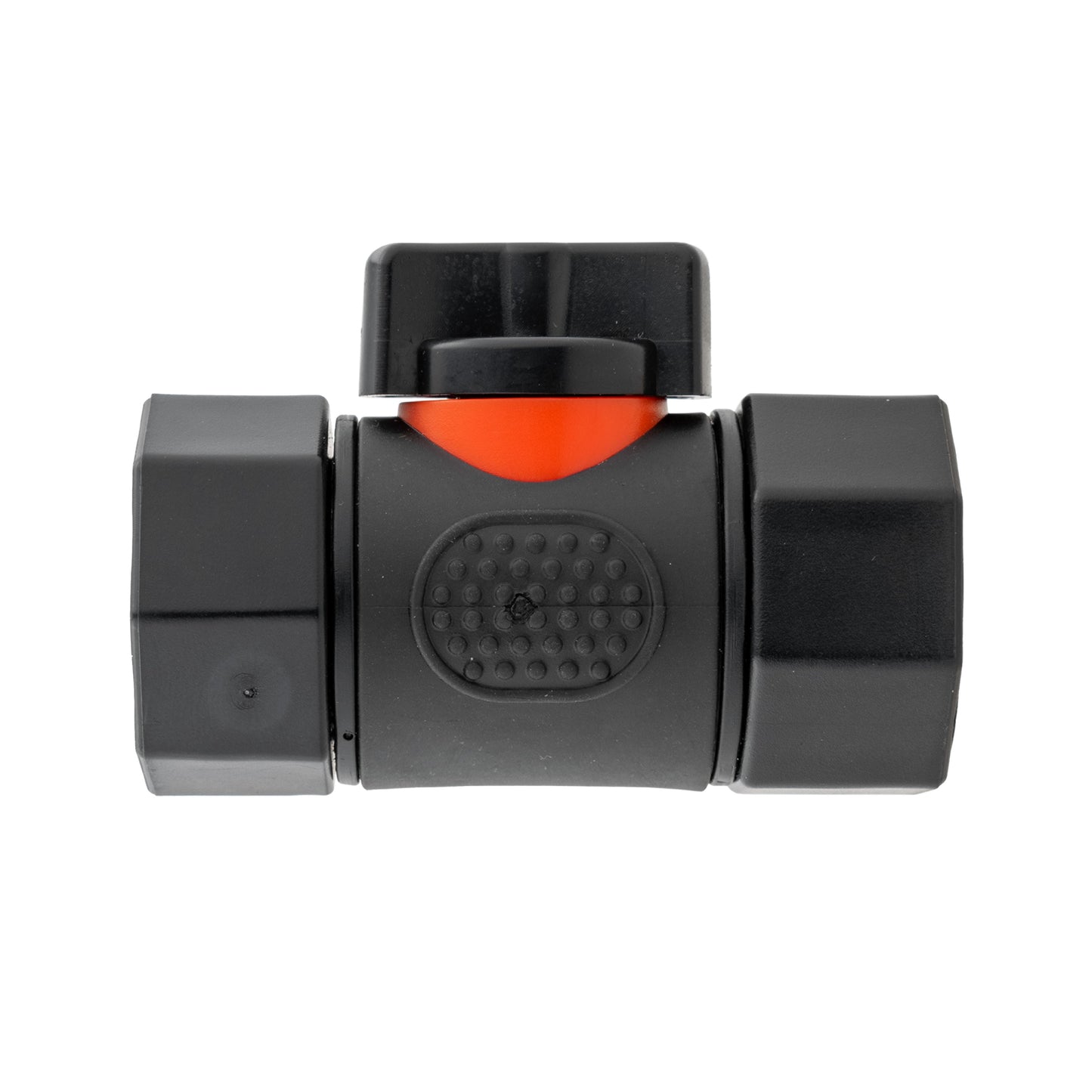 Geka Type Connector with In-Line BSPF Valve and 25mm Brass Barb Garden Hose Pipe