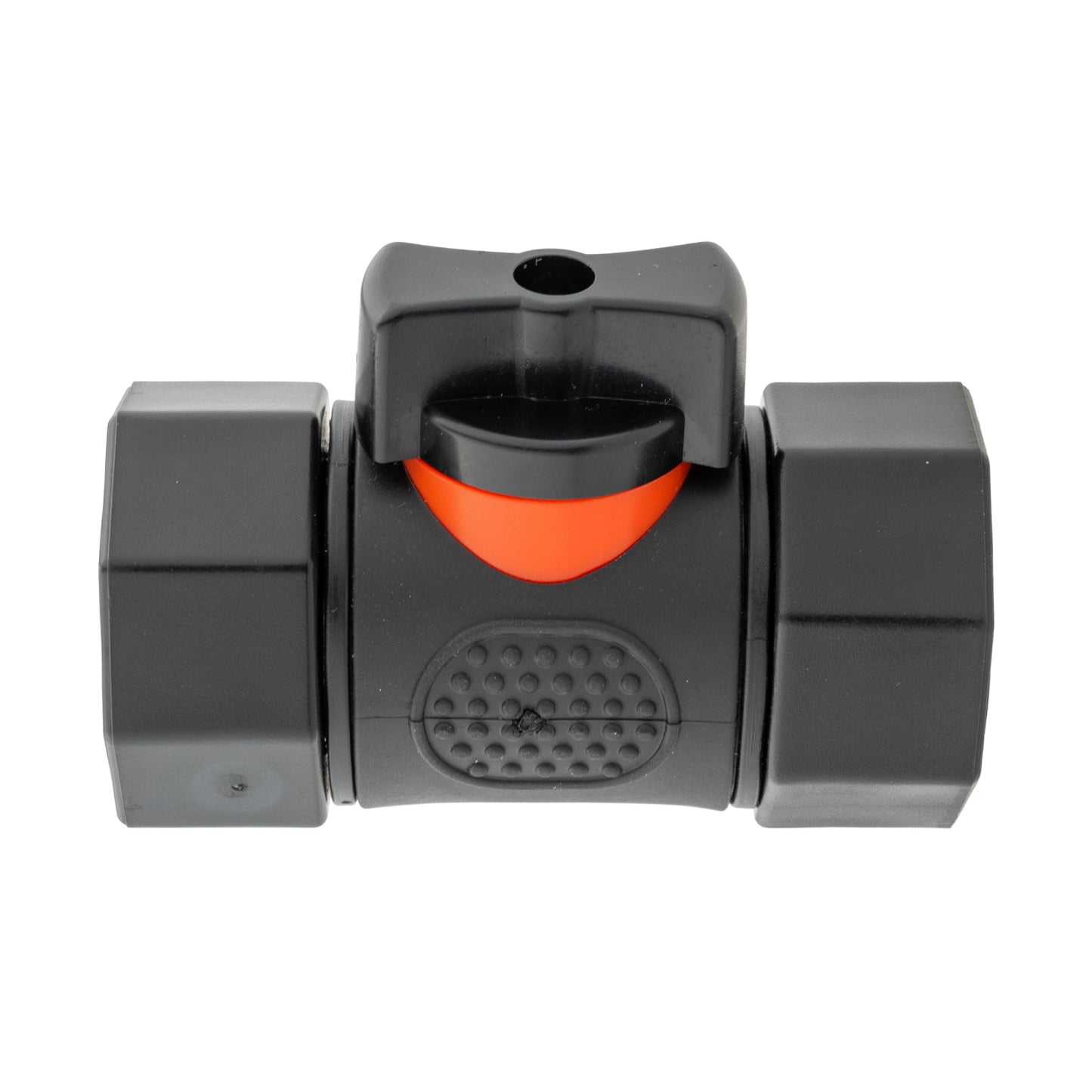 In-Line BSPF Valve with 2 x 20mm MDPE Straight Connectors for BSP Thread Fitting
