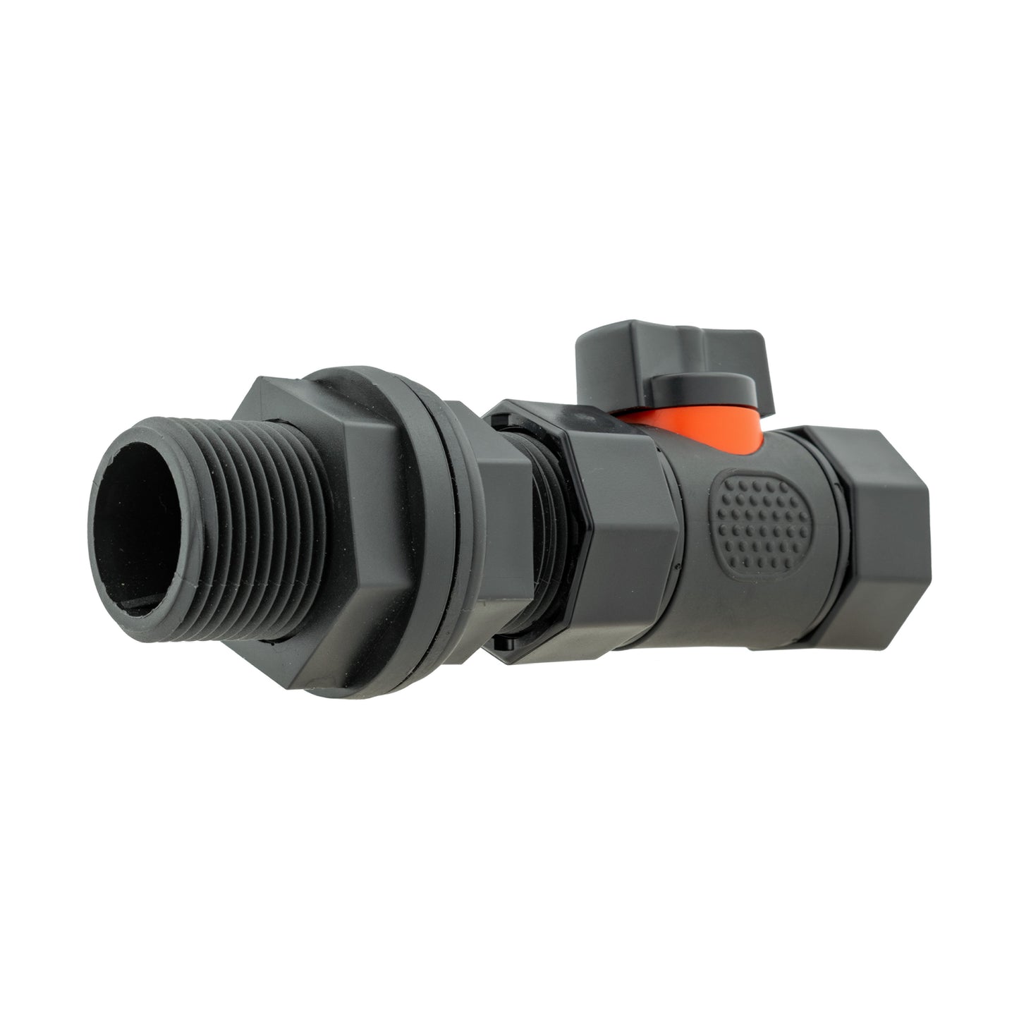 Water Butt Connector 3/4in BSP with In-Line BSPF Threaded Valve for Tap Adapter