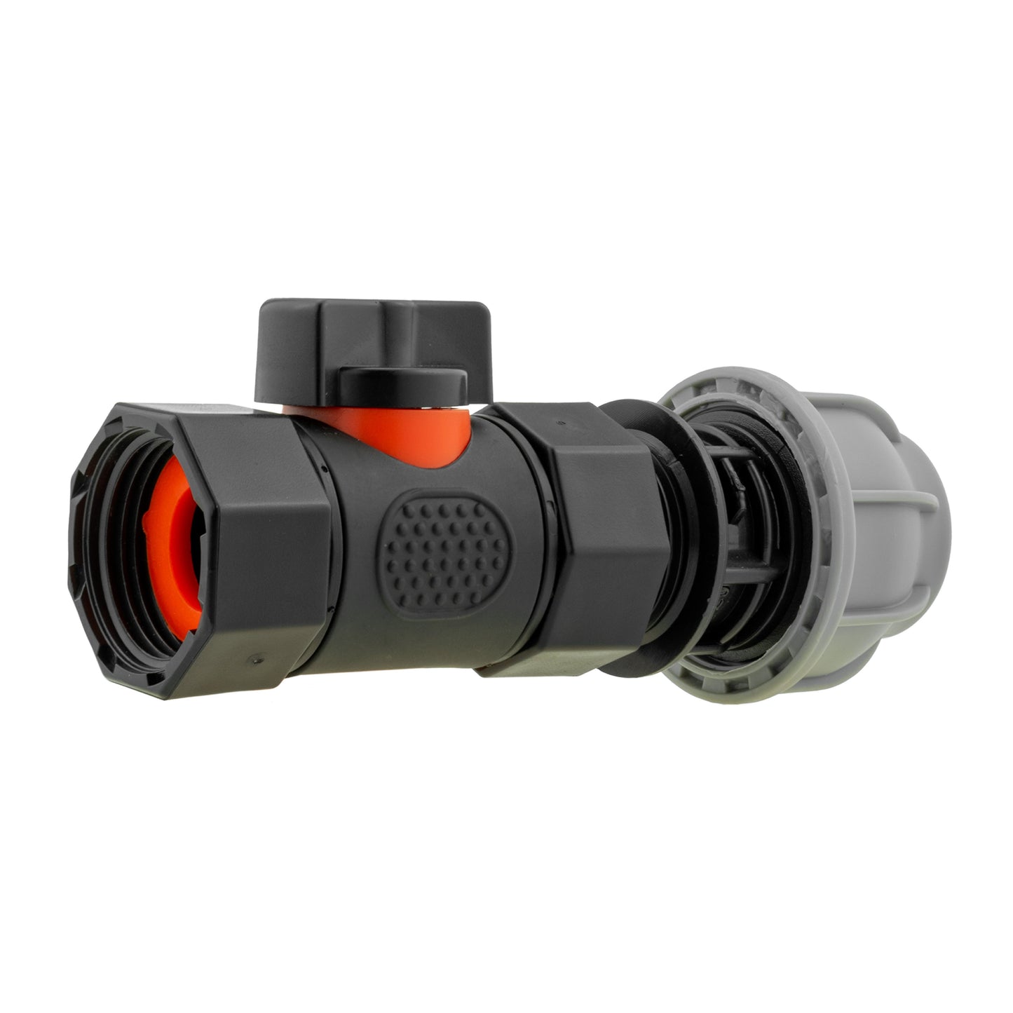 20mm MDPE Straight with In-Line BSPF Threaded Valve for Drip Irrigation Fitting